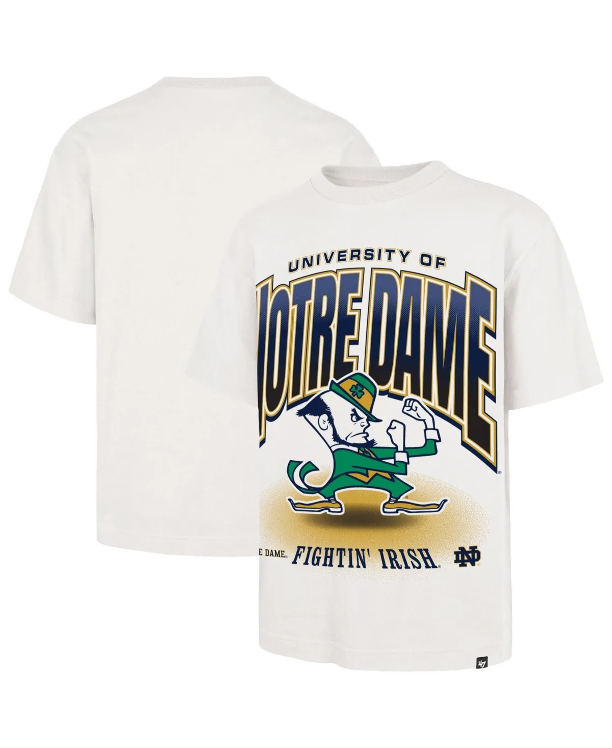 Notre Dame Fighting Irish Team Flex Foundation Screen Print Relaxed-Fit T-Shirt by 47 Brand