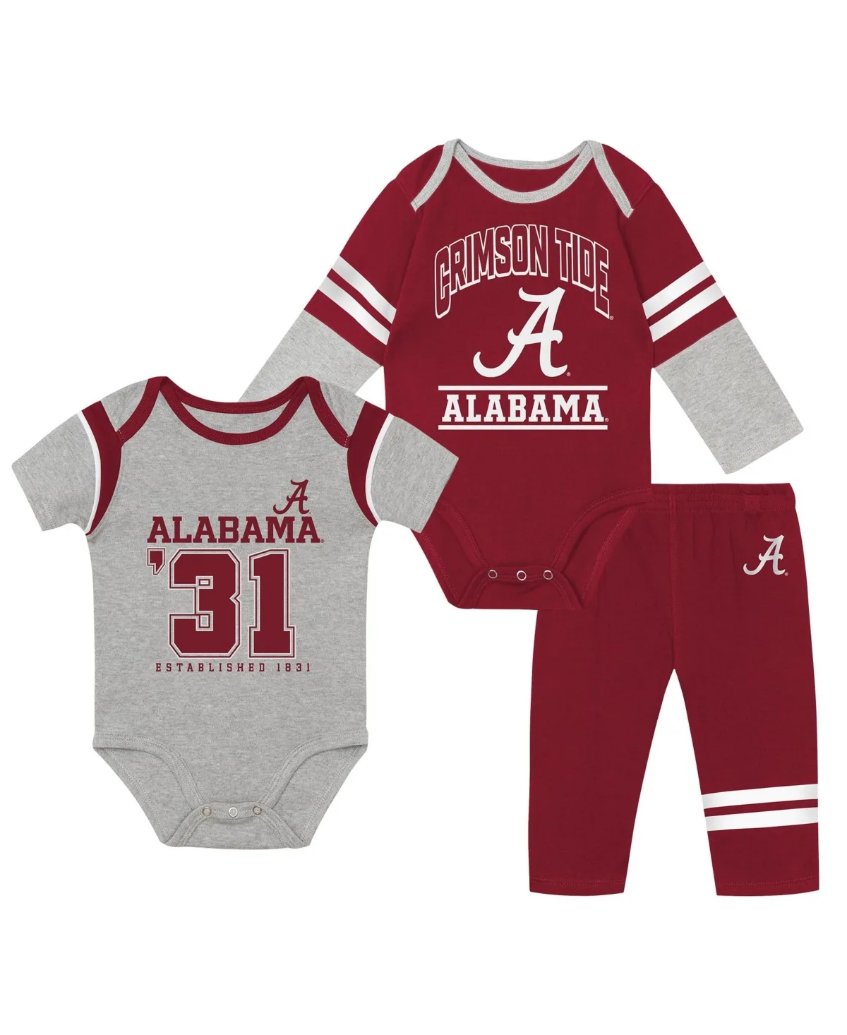 American League Cotton-Blend Bodysuits and Pants, 3-Piece Set by Outerstuff