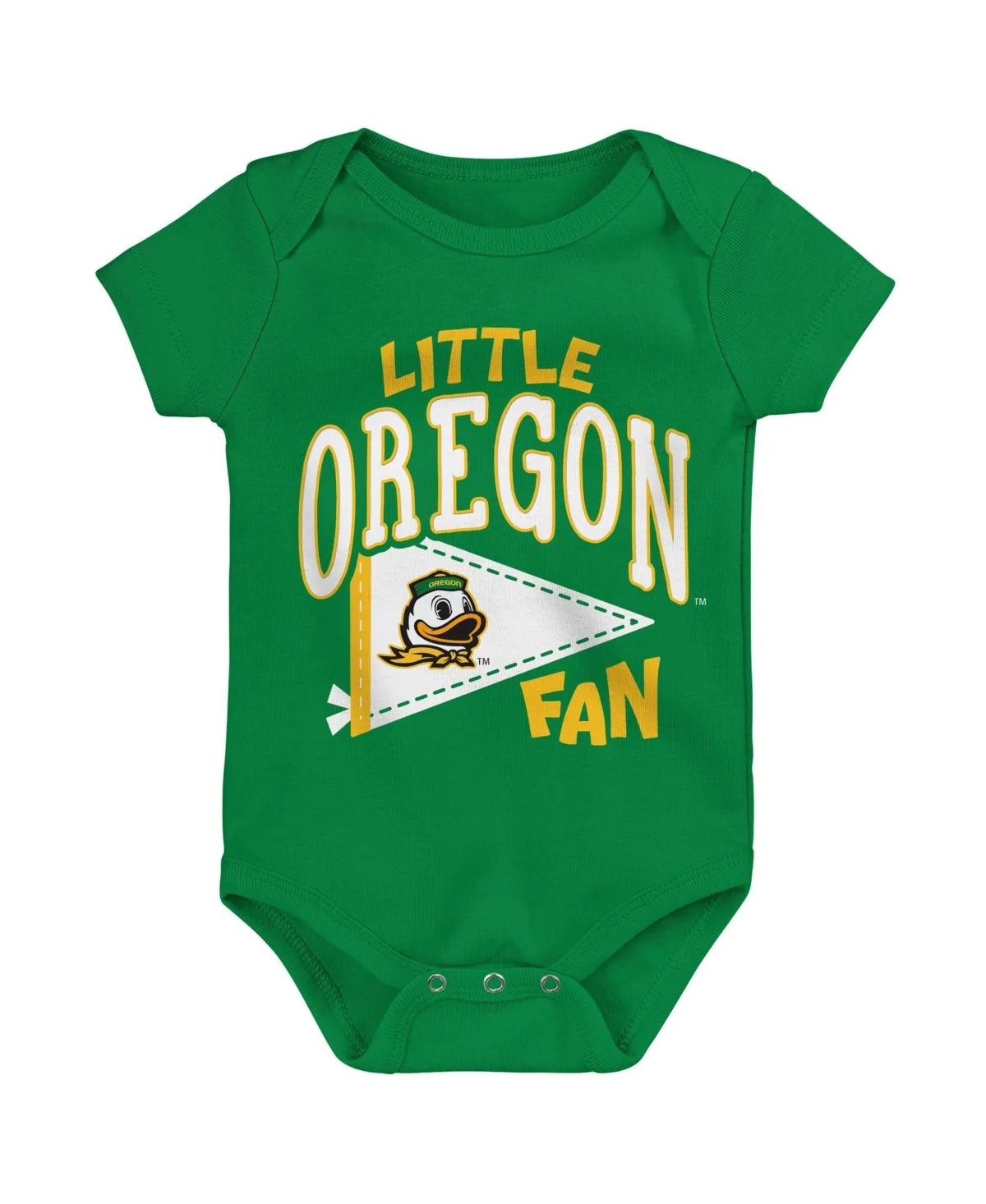 Little Banner Oregon Ducks Short-Sleeve Bodysuit by Outerstuff
