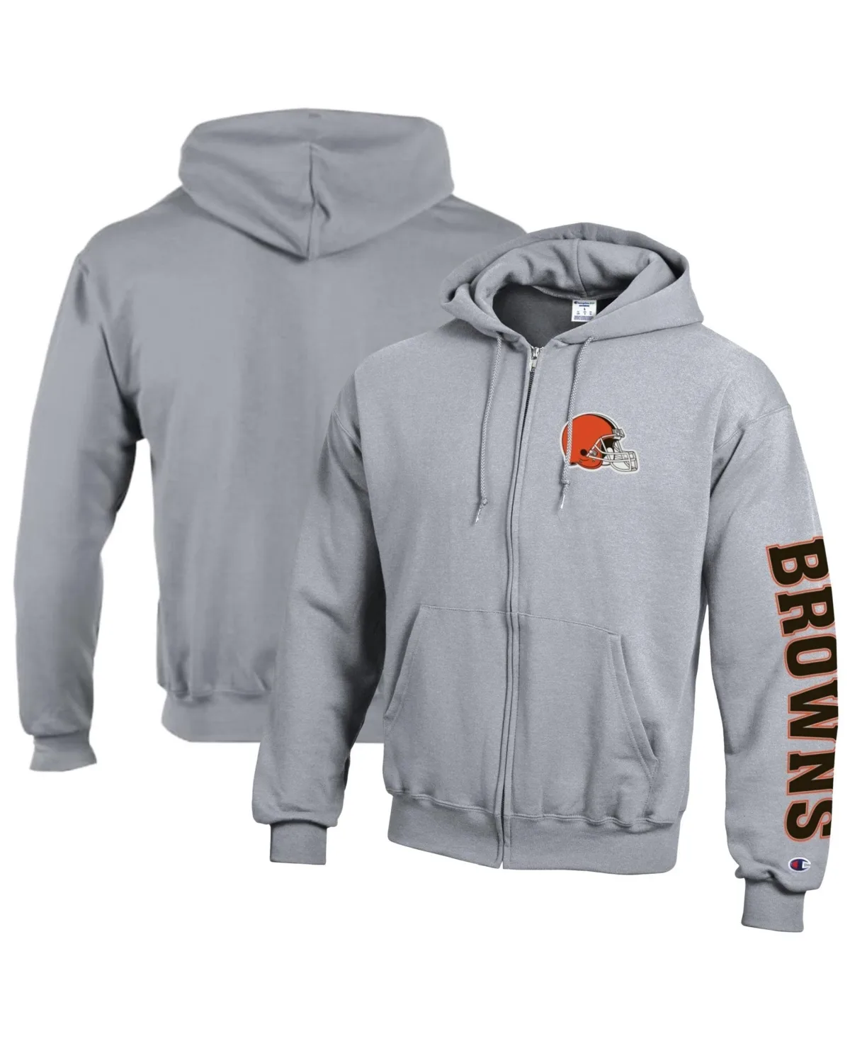 Cleveland Browns Powerblend Full-Zip Graphic Hoodie