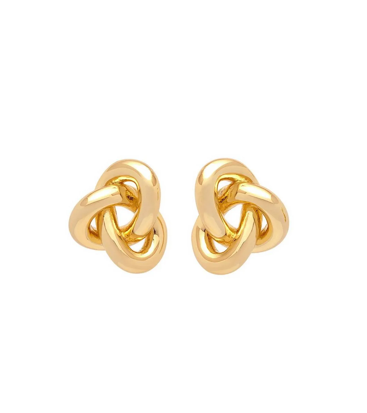 Seva Gold-Tone Knot Studs by Yoj