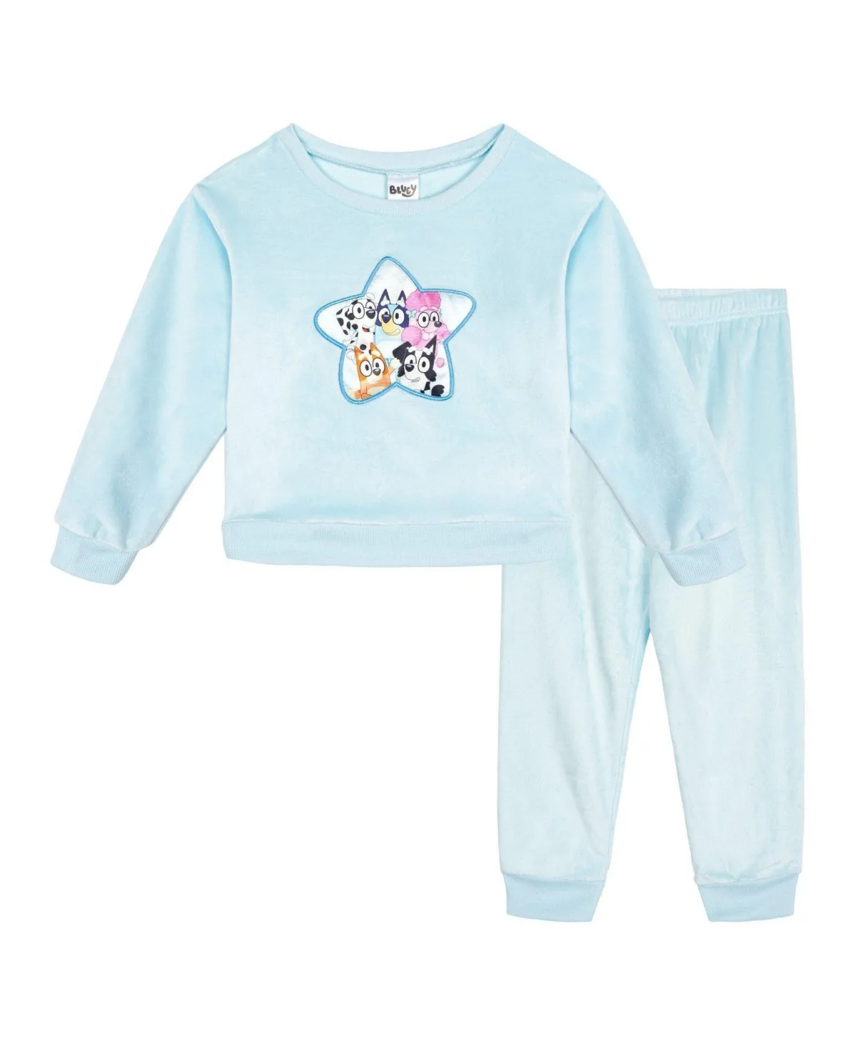 Star-Print Velour Sweatshirt and Pants, 2-Piece Set by Bluey