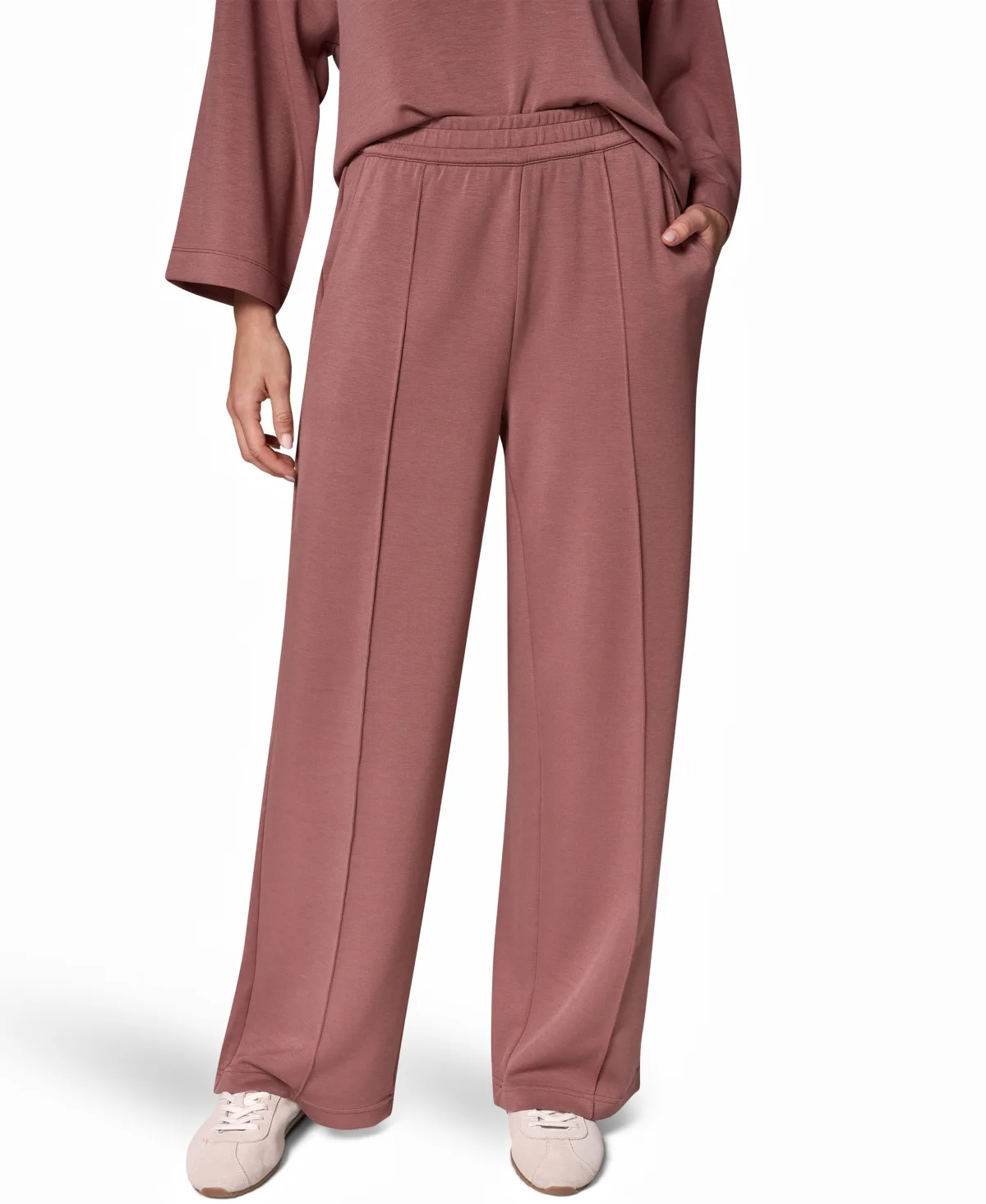 Jet Setter Mid-Rise Pull-On Wide-Leg Pants by Donna Karan Weekend