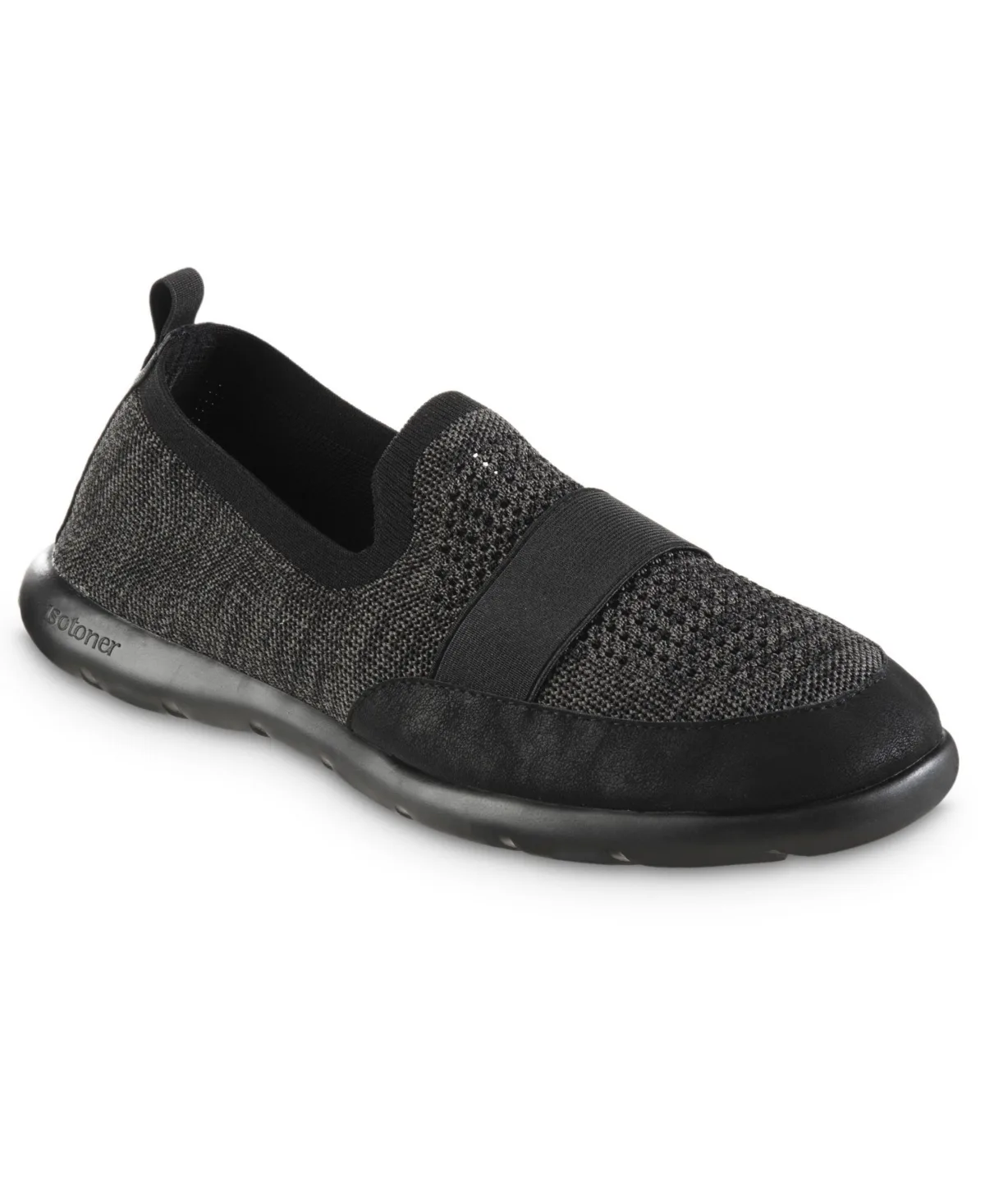 Isotoner Zenz Knit Indoor and Outdoor Slip-On Slipper by Totes