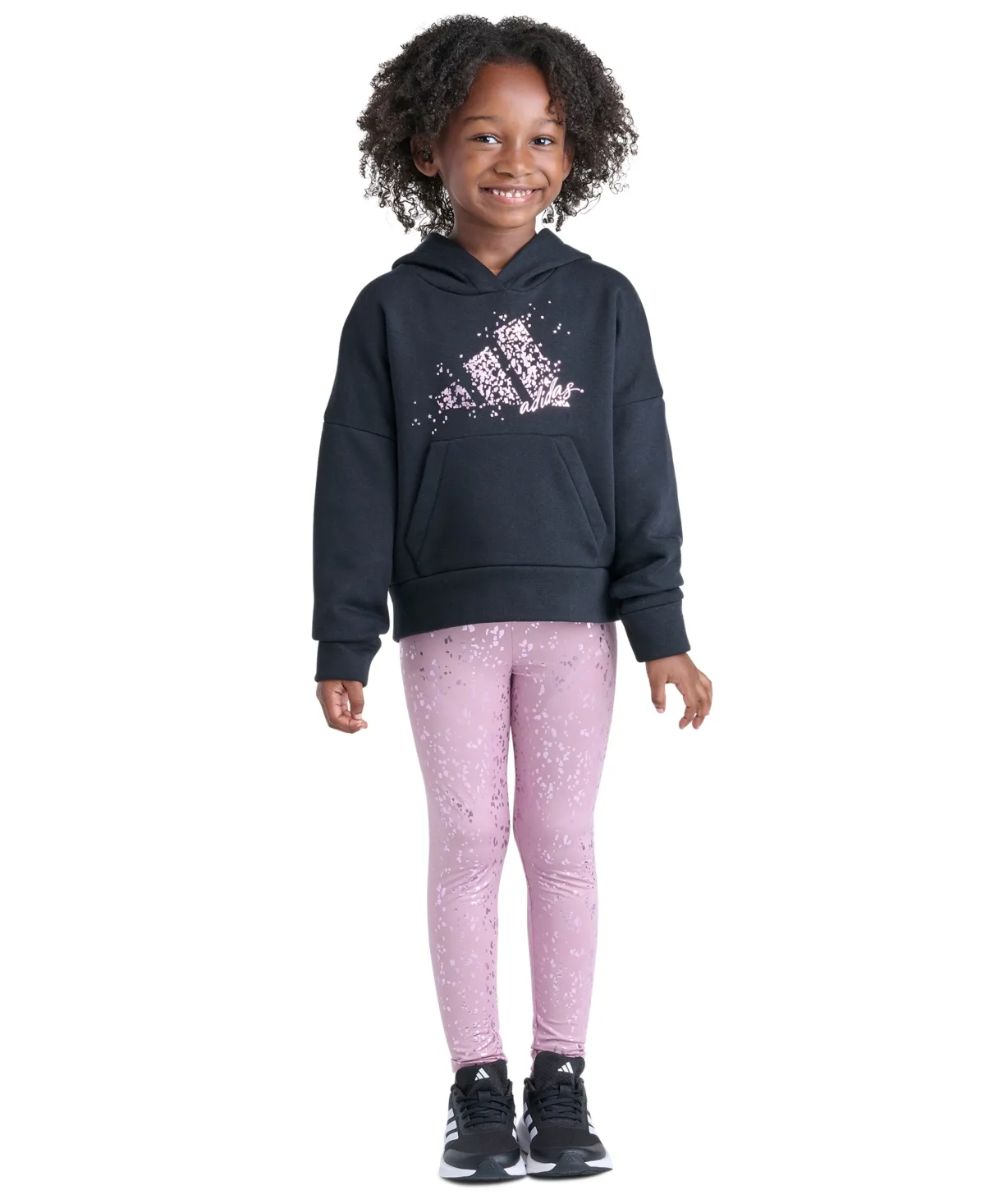 Glam Long-Sleeve Hoodie and Wide-Leg Pants, 2-Piece Set by adidas