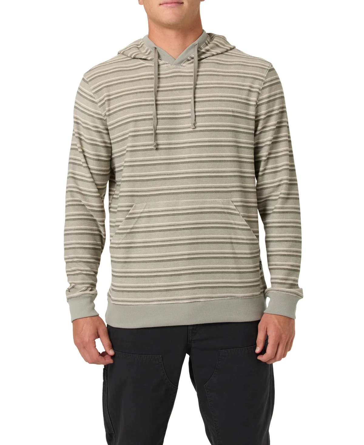 Arlo Long-Sleeve Kangaroo-Pocket Pullover Hoodie