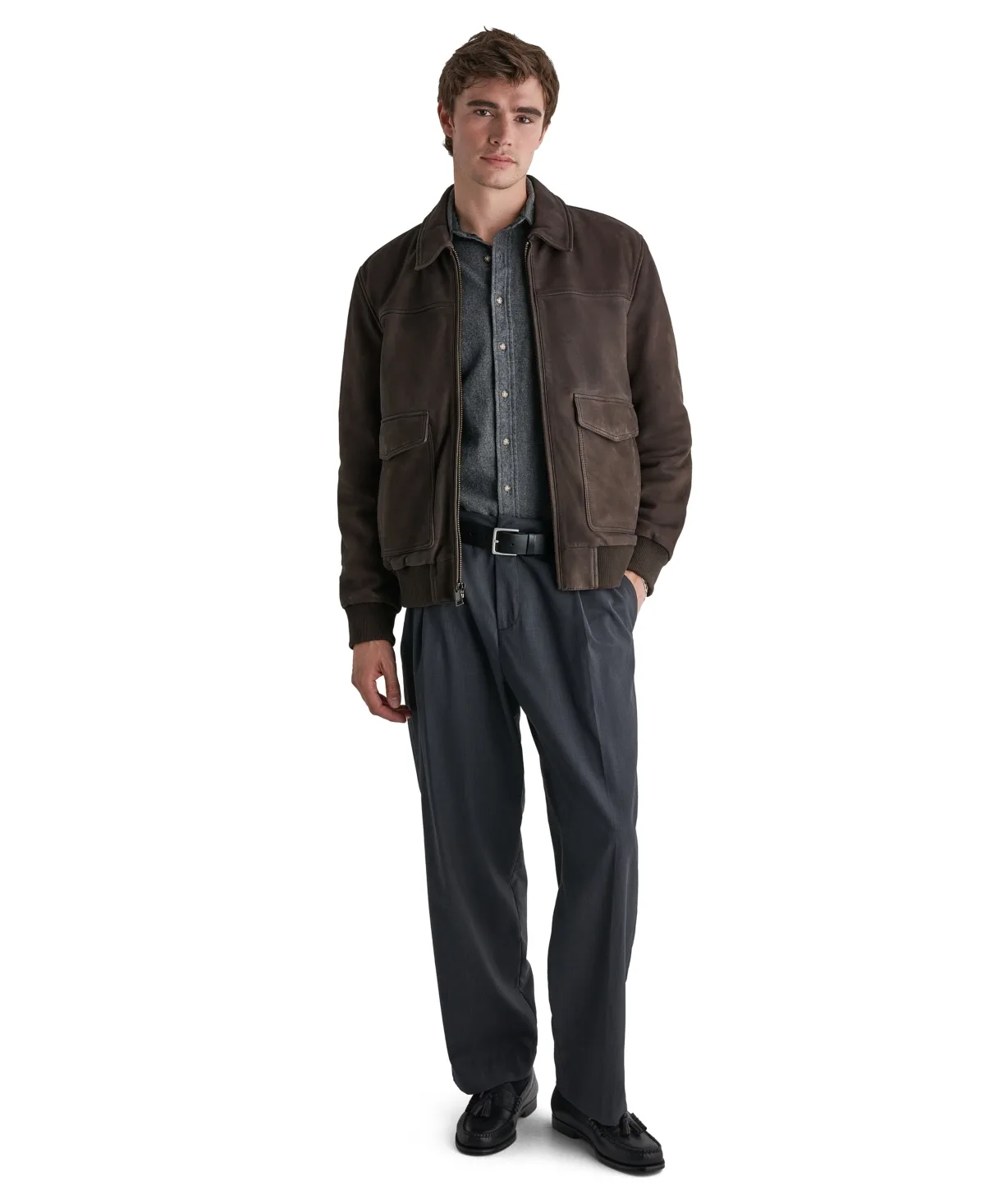 Leather Bomber Jacket by Wilsons Leather