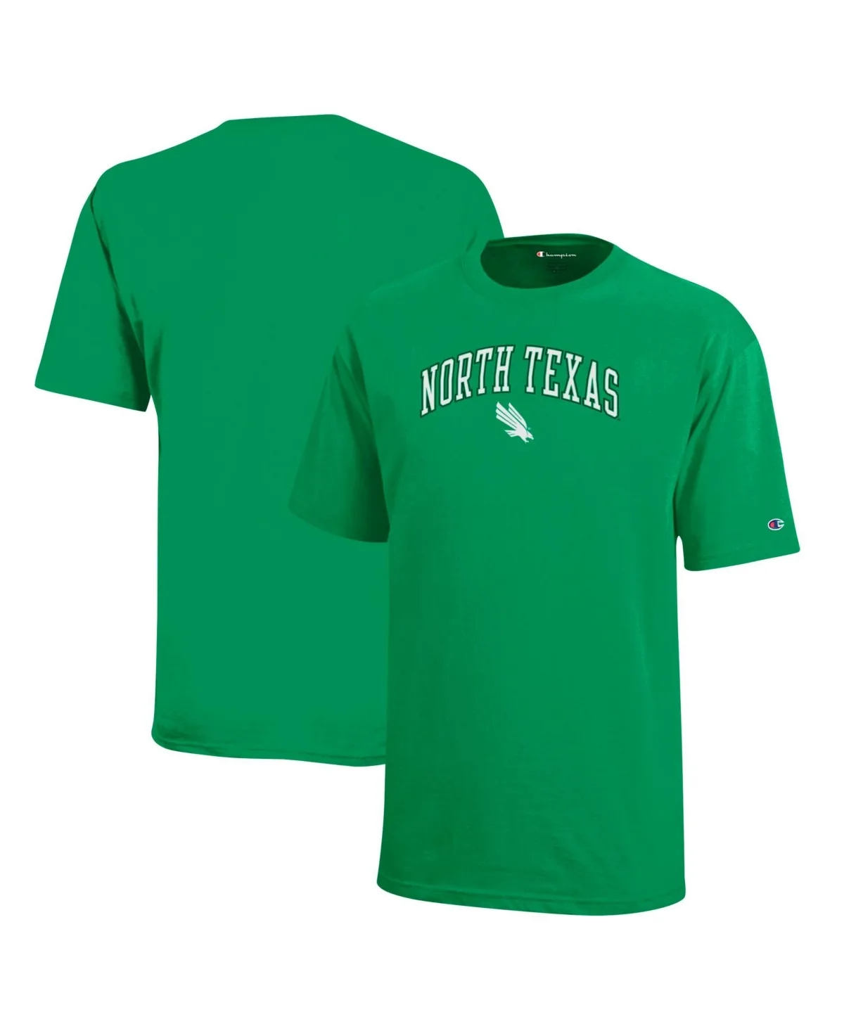 North Texas Mean Green Jersey Cotton Arch Over Logo T-Shirt by Champion