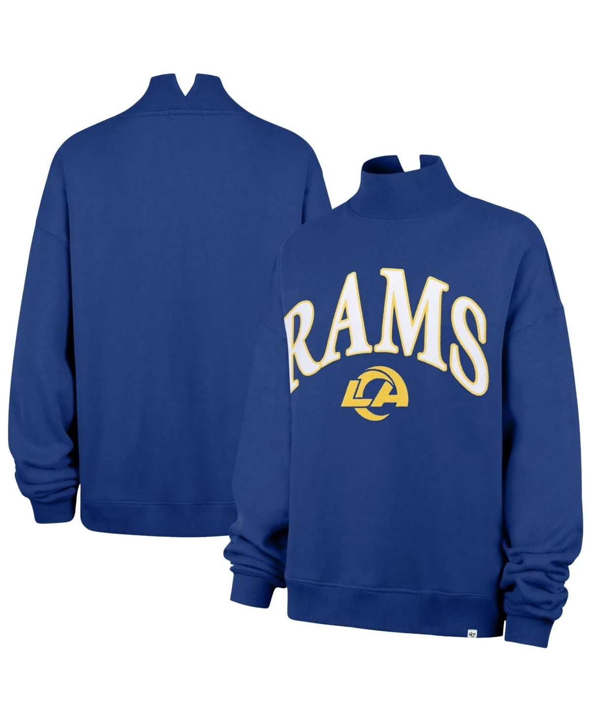Los Angeles Rams Vantage Oversized Mock-Neck Sweatshirt
