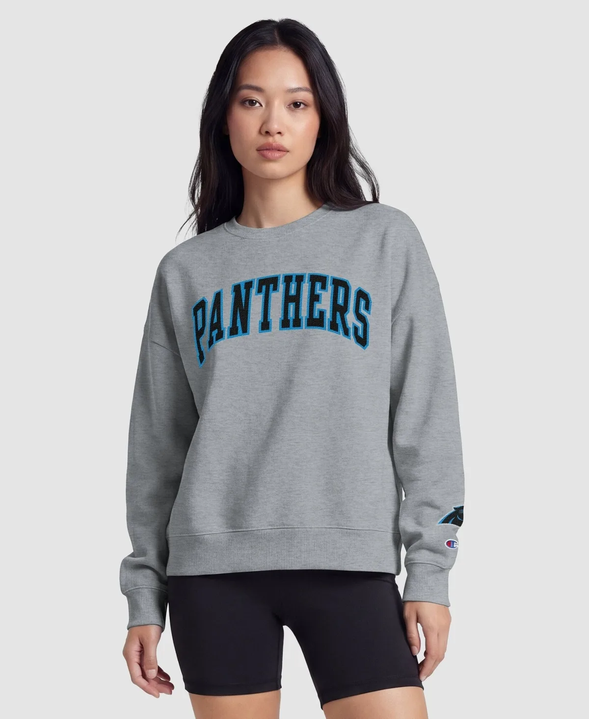 Carolina Panthers Contrast Lined Midweight Fleece-Lined Sweatshirt by Champion