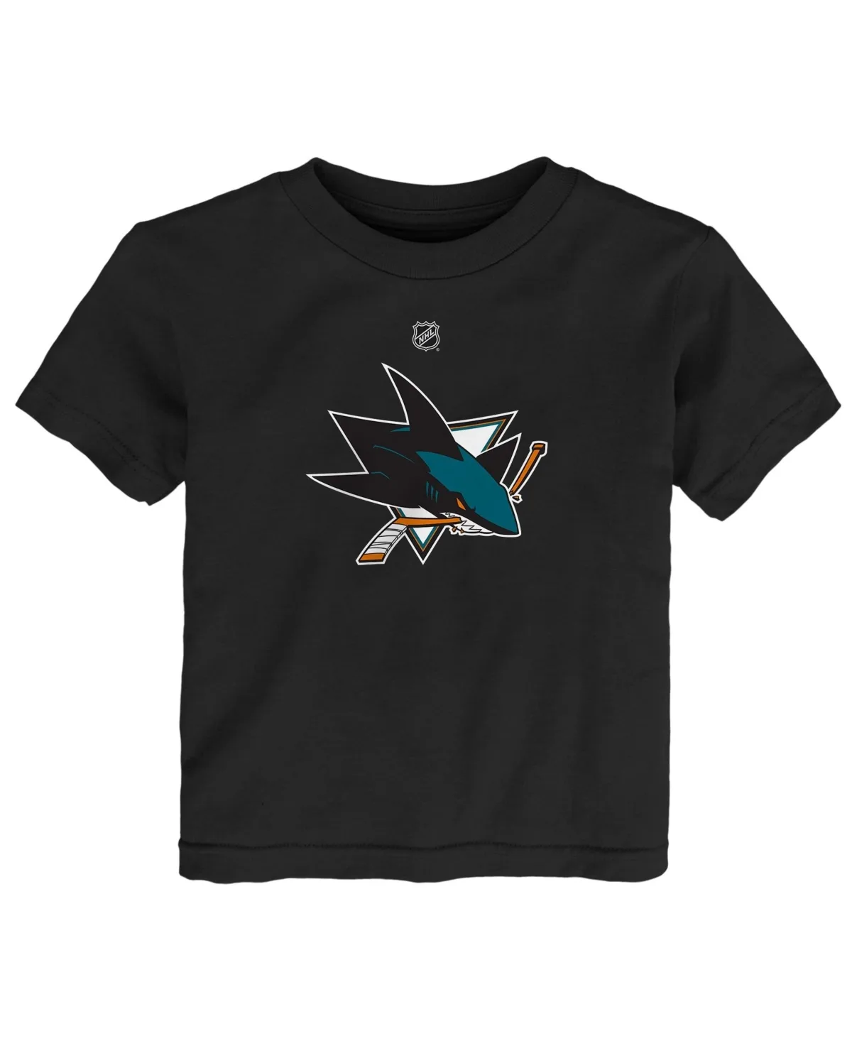 San Jose Sharks Primary Logo Screen-Print Crewneck T-Shirt by Outerstuff