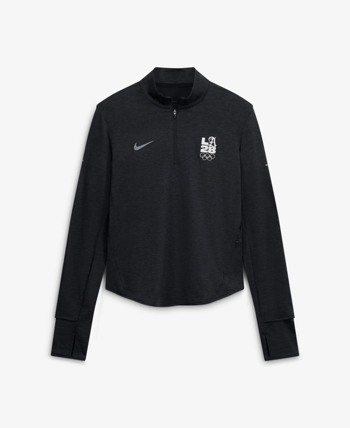 Mock-Neck Half-Zip Long-Sleeve Sweatshirt by Nike