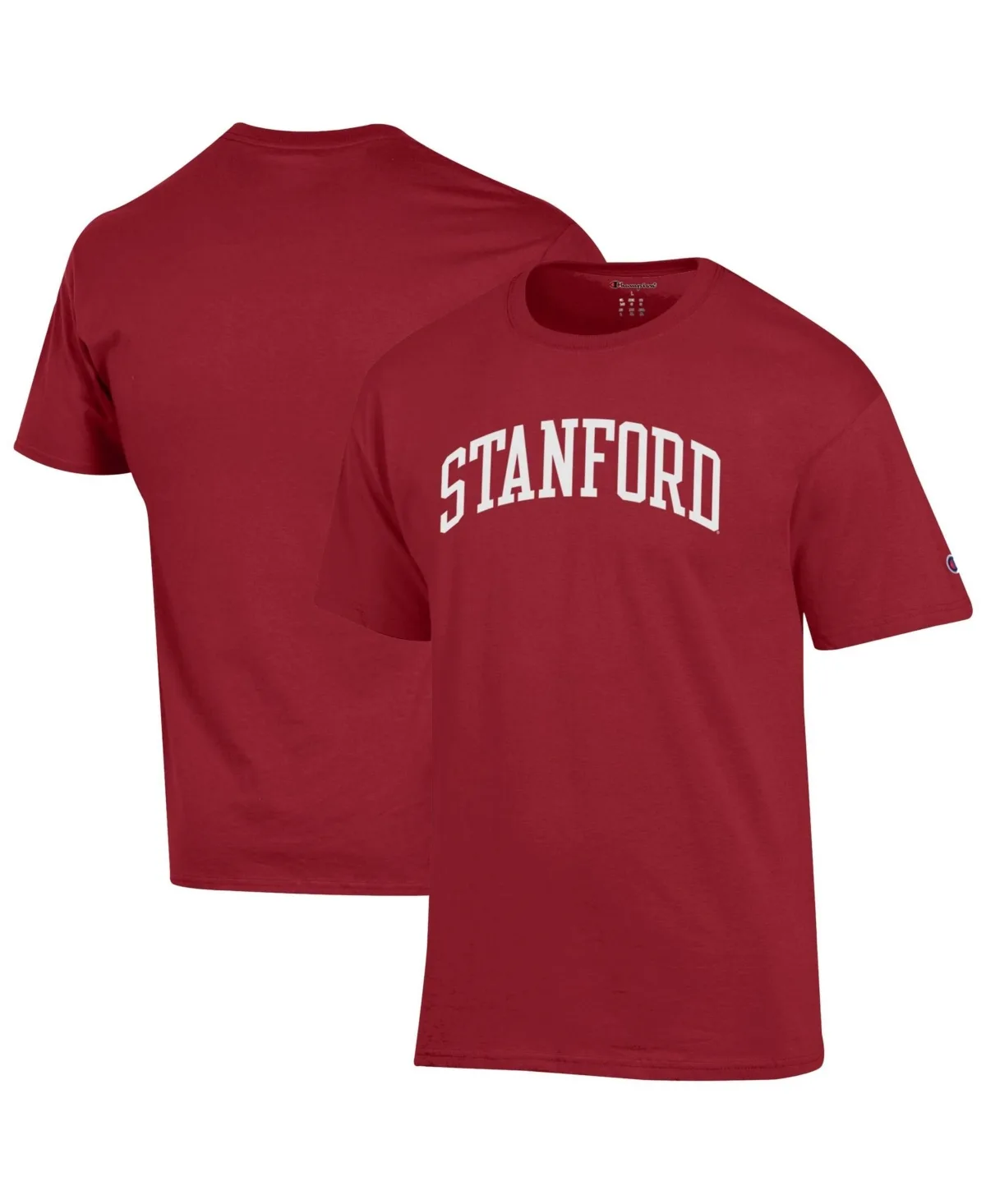Stanford Cardinal Basic Arch Screen-Print Graphic T-Shirt by Champion