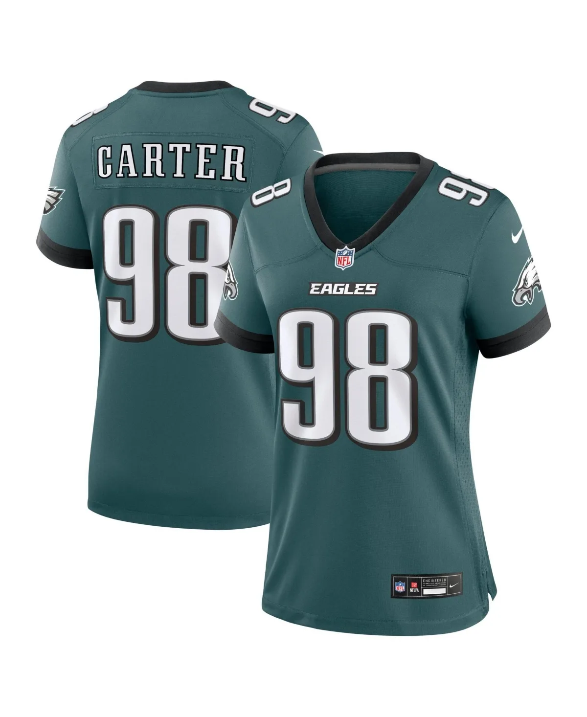 Jalen Carter Philadelphia Eagles Team Game Jersey