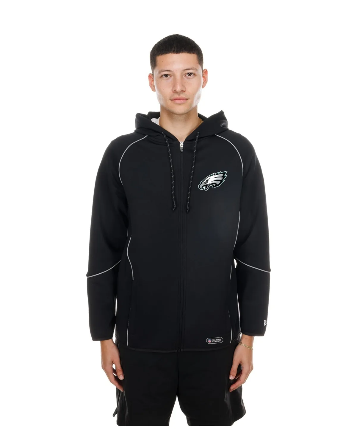 Philadelphia Eagles Combine Authentic Raglan Full-Zip Hoodie by New Era