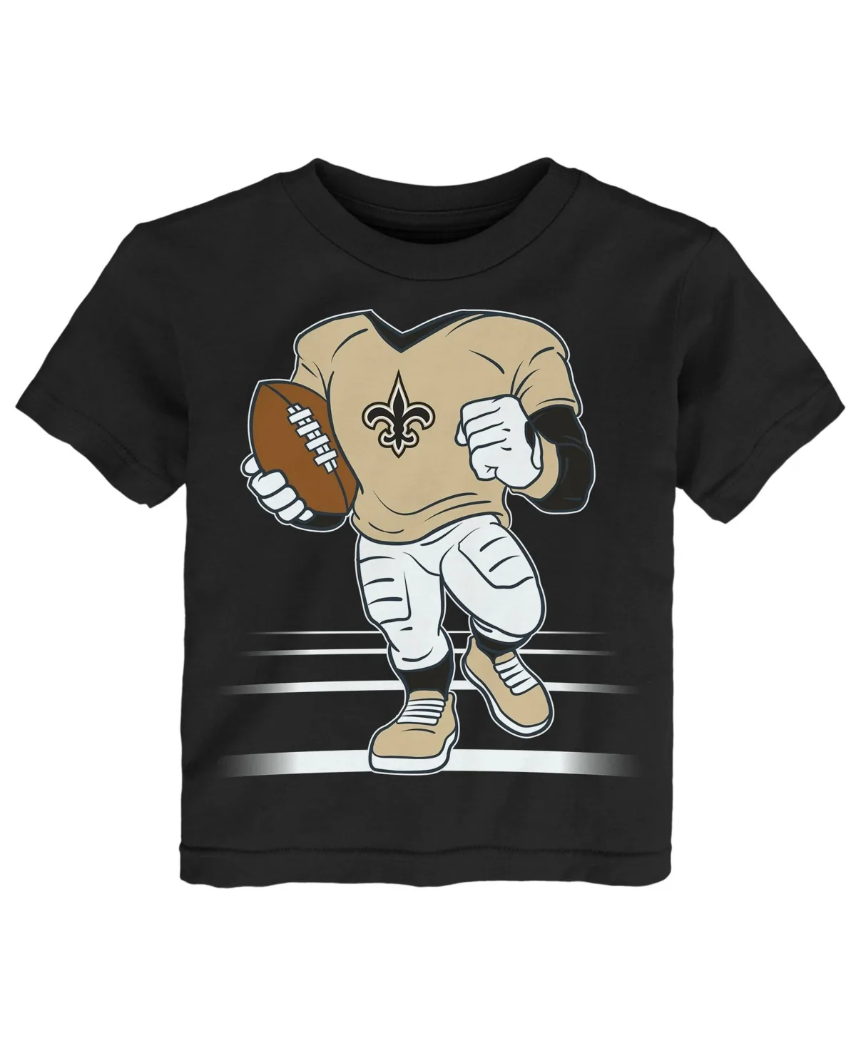 New Orleans Saints Game Fit Screen-Print T-Shirt by Outerstuff