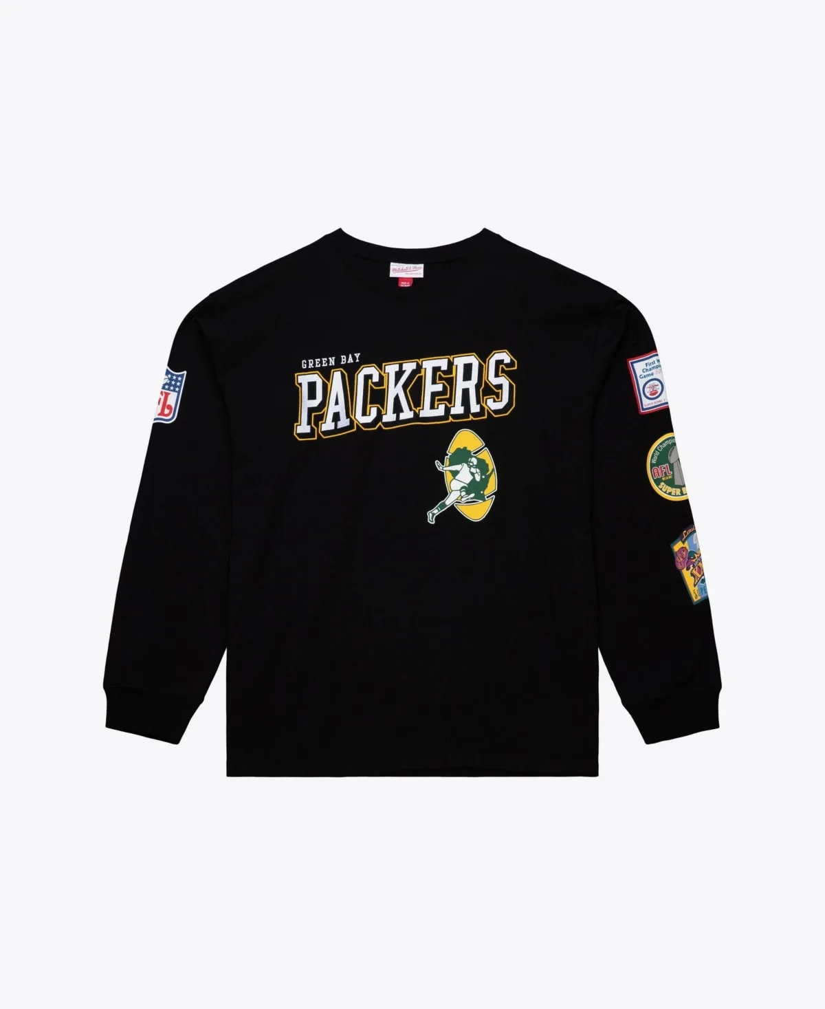 Green Bay Packers Training Camp Long-Sleeve Screen-Print T-Shirt by Mitchell & Ness