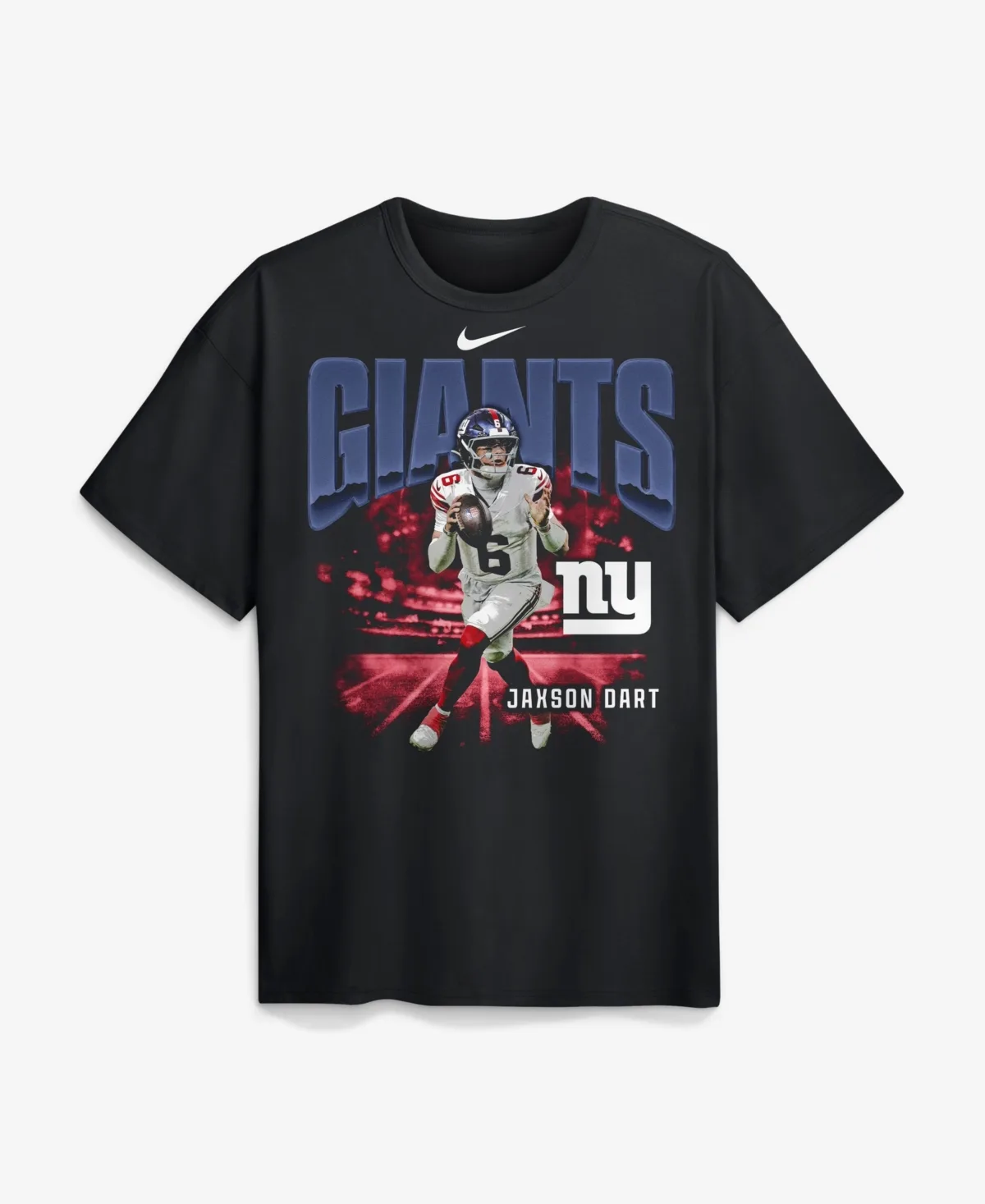 Jaxson Dart New York Giants Player Graphic Max90 T-Shirt by Nike
