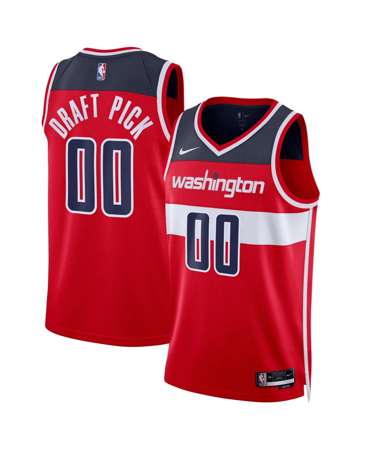 Tbd Washington Wizards 2026 Nba Draft First Round Pick Swingman Icon Edition Player Jersey by Nike