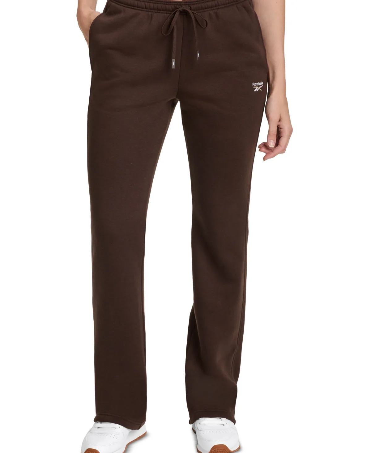 Small Logo Mid-Rise Flare Pants by Reebok