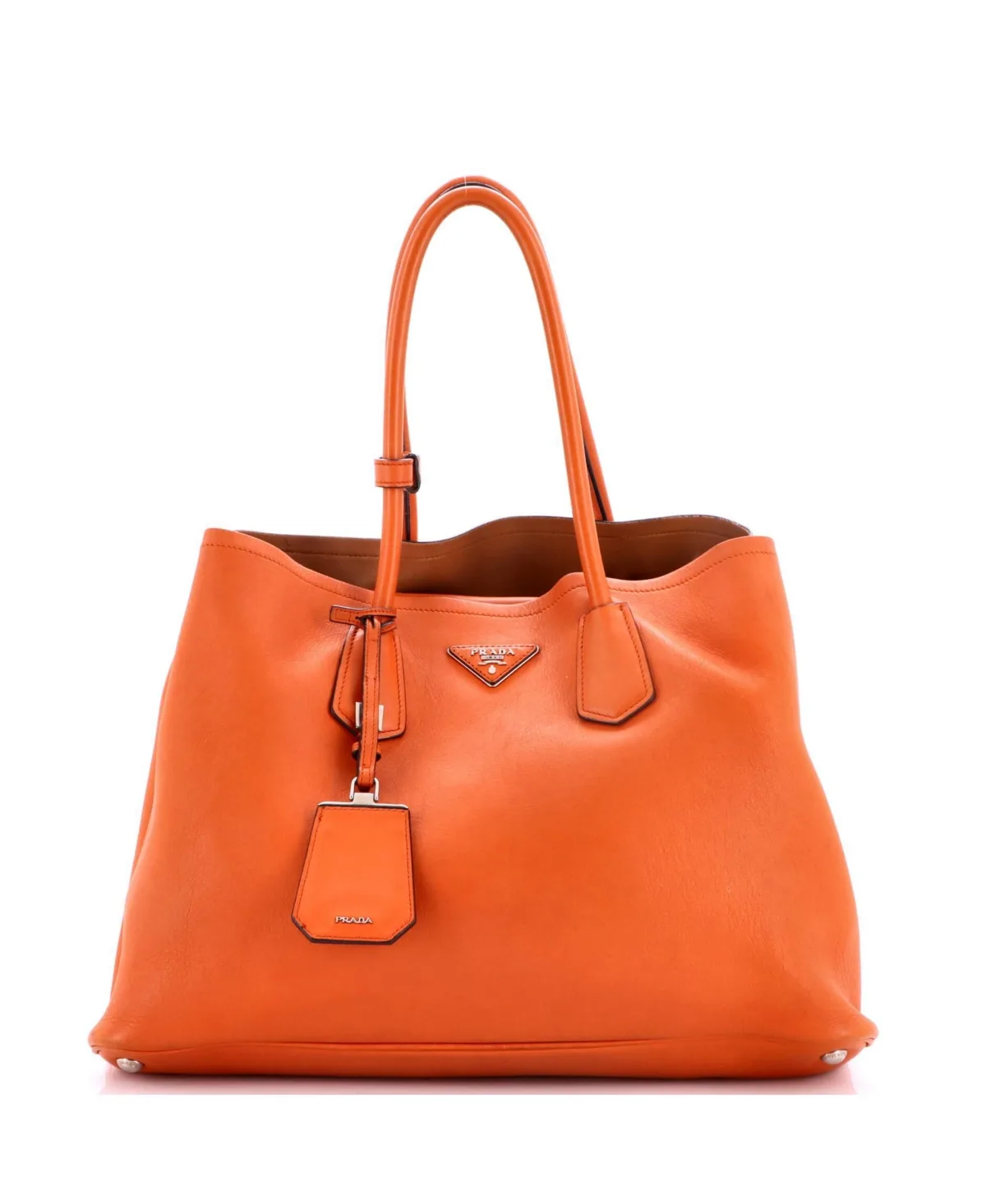 Pre-Owned Prada Large Cuir Double Tote Leather by Prada