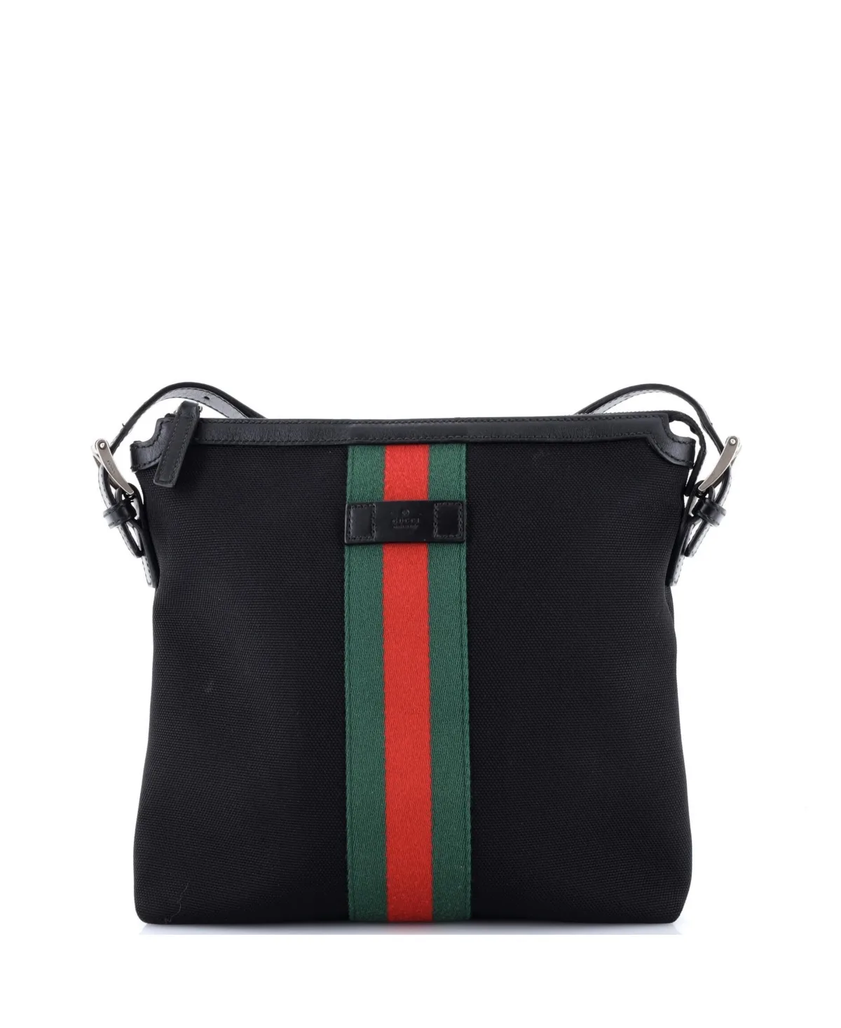 Pre-Owned Gucci Small Web Messenger Bag Techno Canvas by Gucci