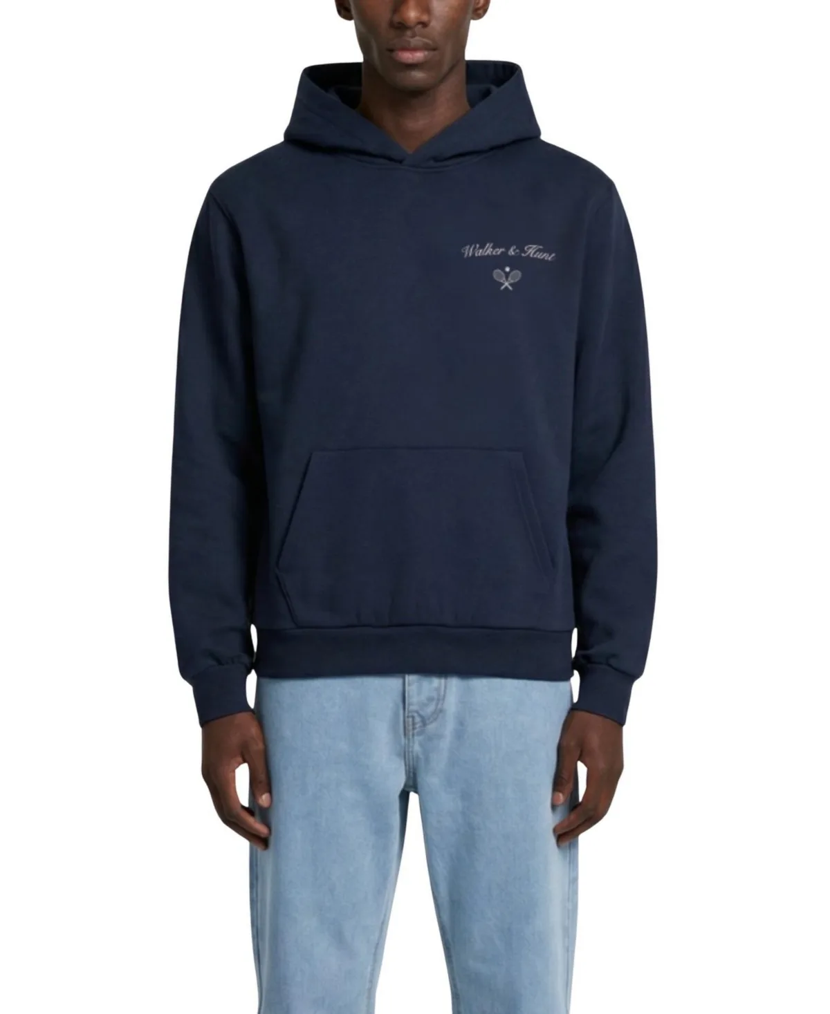 St Tropez Tennis Print Pullover Hoodie by Walker & Hunt