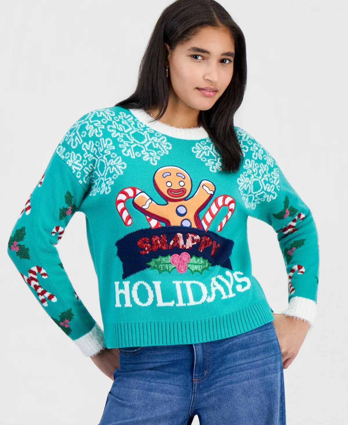 Snappy Holidays Christmas Sweater by Hooked Up by Iot