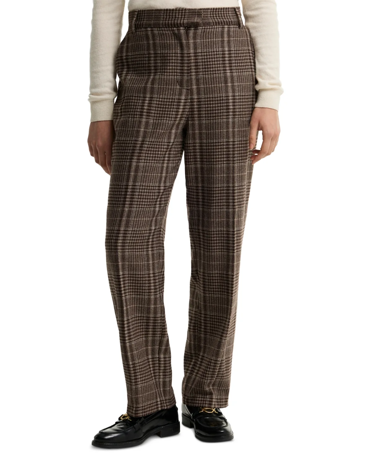 Amryn High-Waisted Straight-Leg Trousers