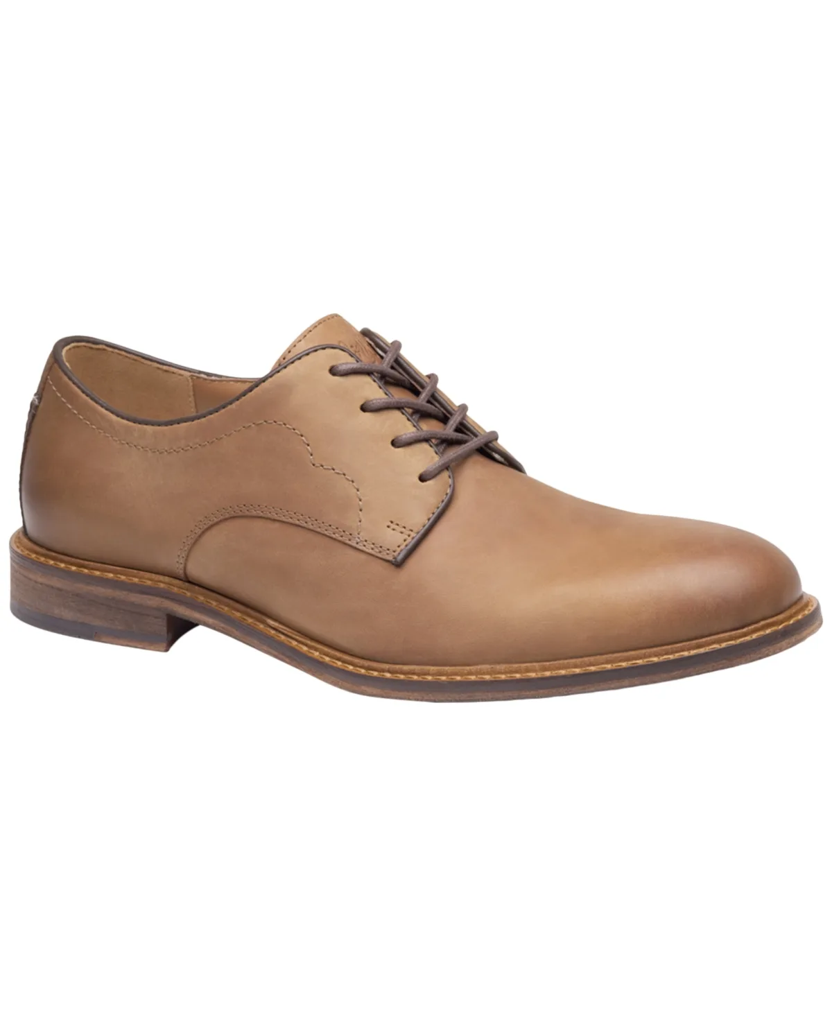 Ripley Plain Toe Lace-Up Leather Oxford by Johnston & Murphy