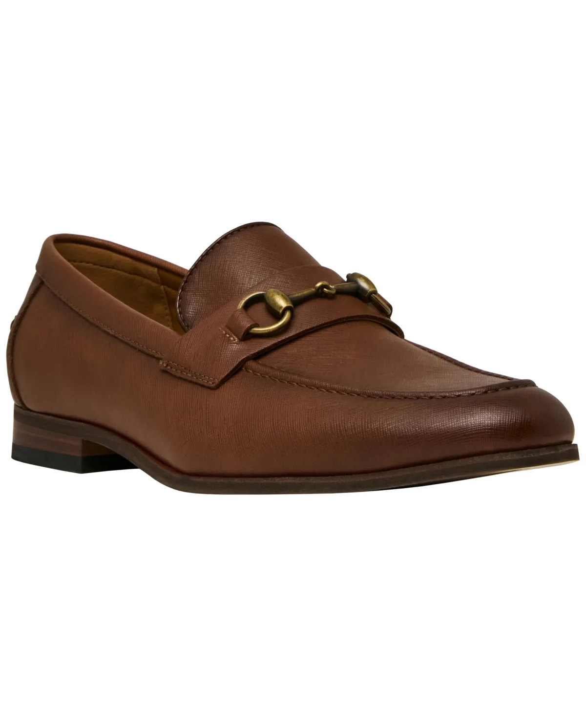 Mbitte Pebbled Faux Leather Bit Detail Loafers by Madden Men
