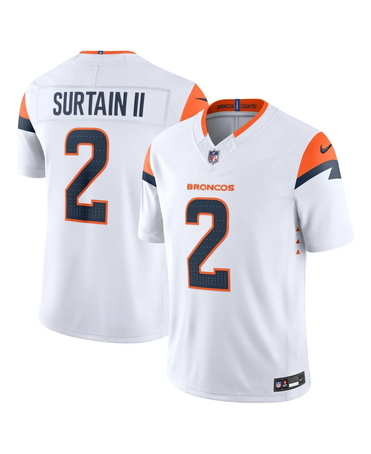 Patrick Surtain Ii Denver Broncos Vapor F.u.s.e. Stitched Limited Jersey by Nike