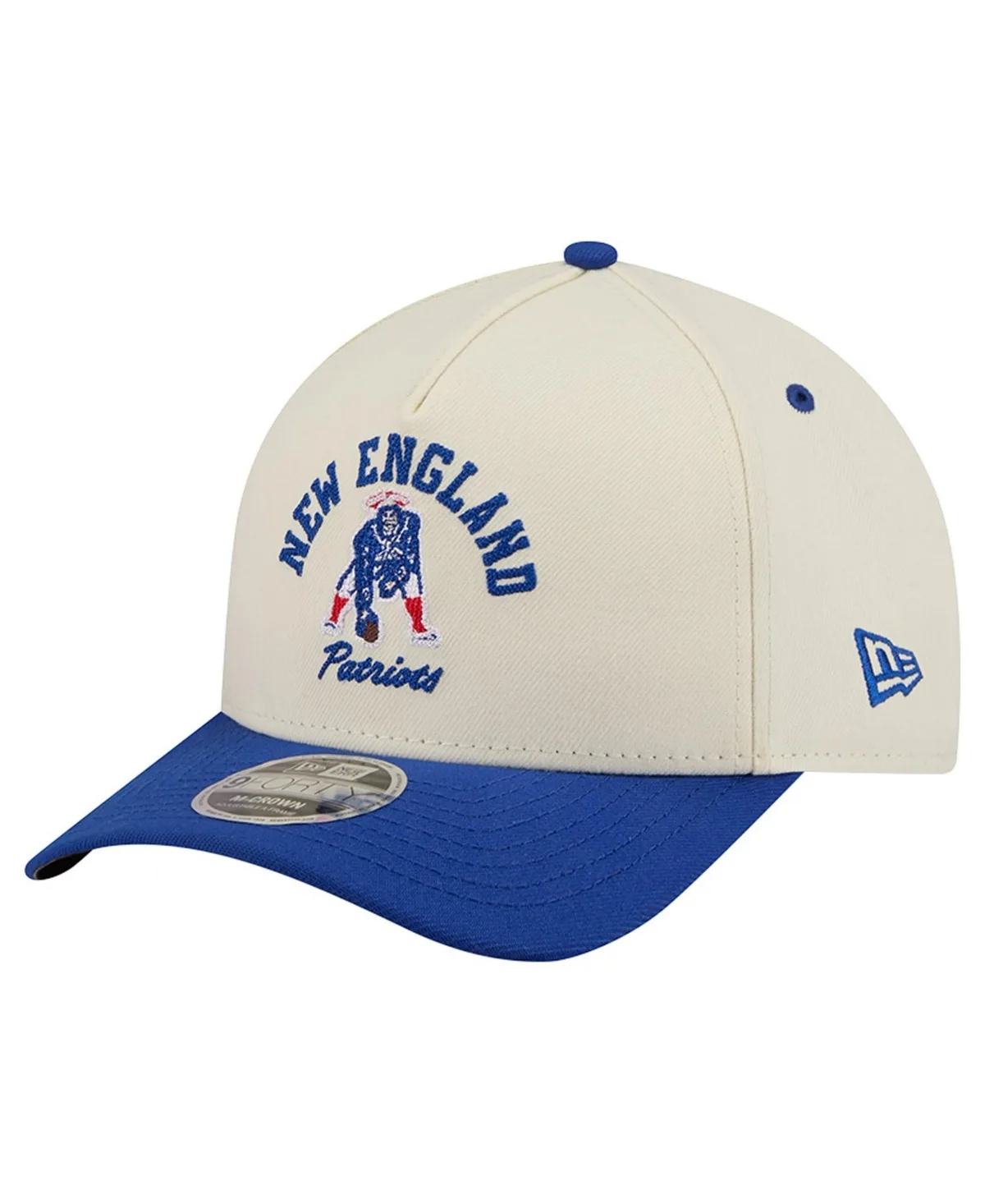 New England Patriots Throwback Arch 9FORTY A-Frame M-Crown Adjustable Hat by New Era