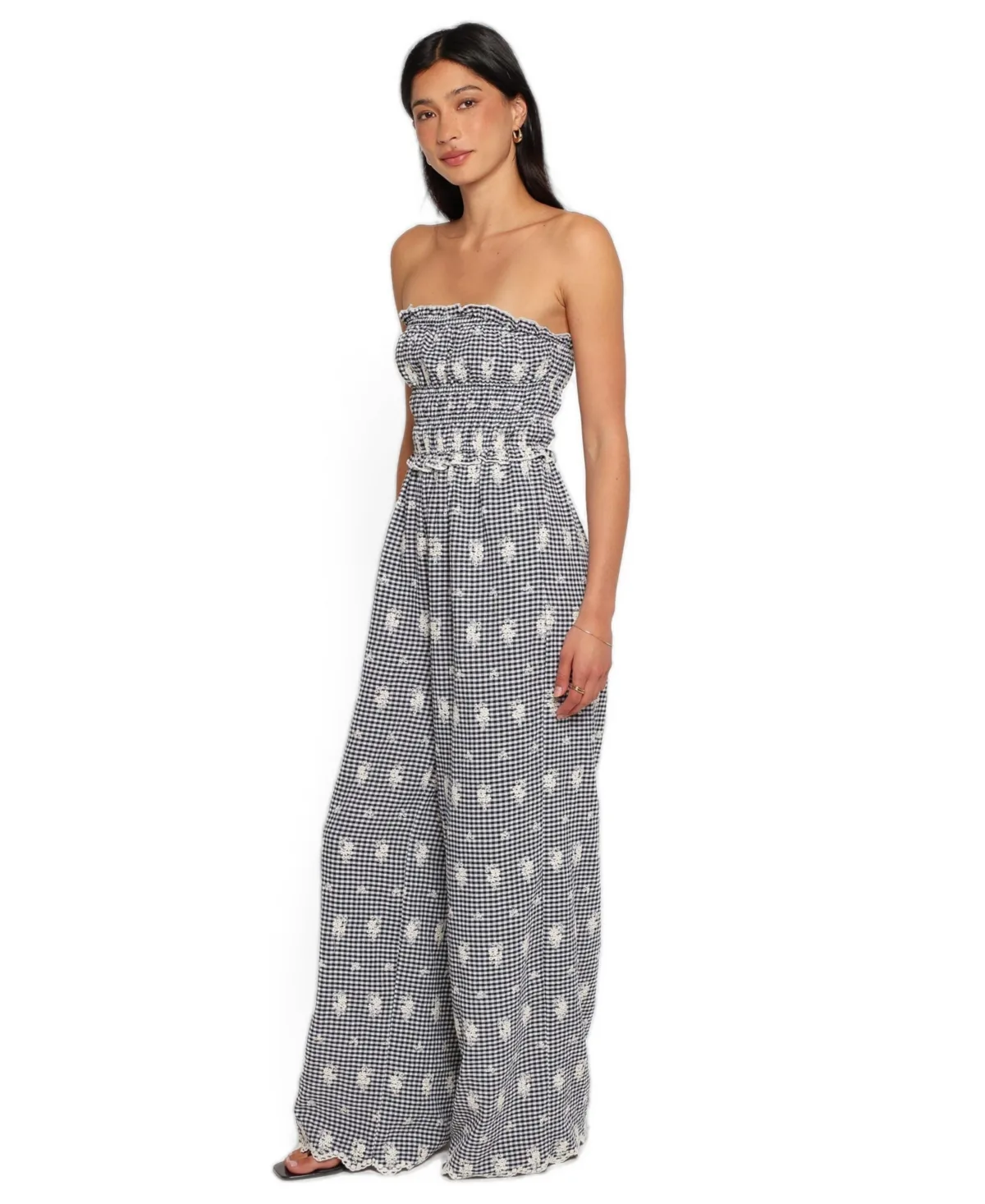 Yulissa Strapless Sleeveless Wide-Leg Jumpsuit by Petal and Pup