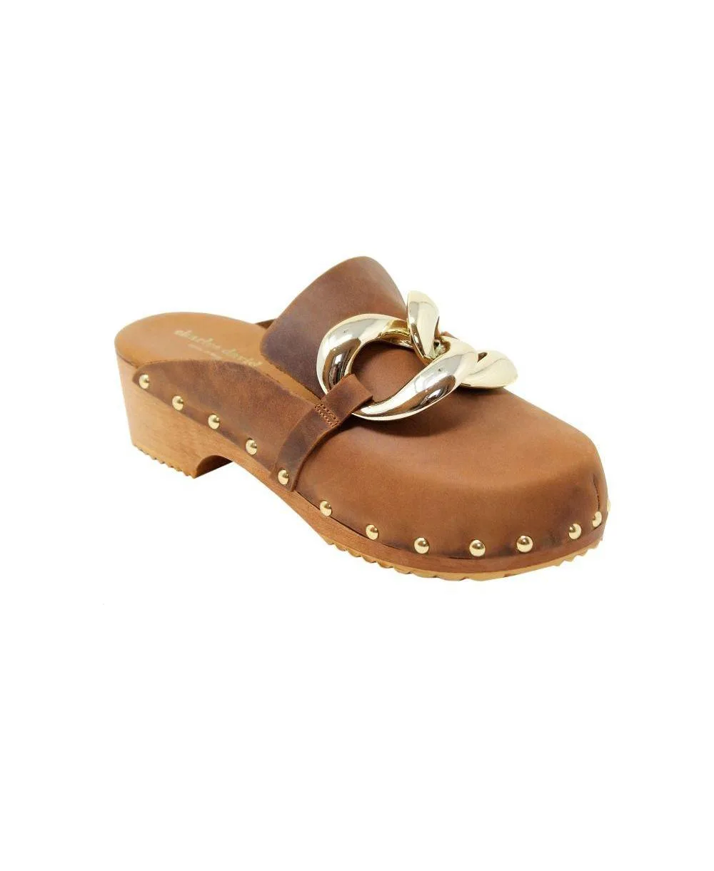 Siena Studded Round-Toe Clog Mule by Charles David