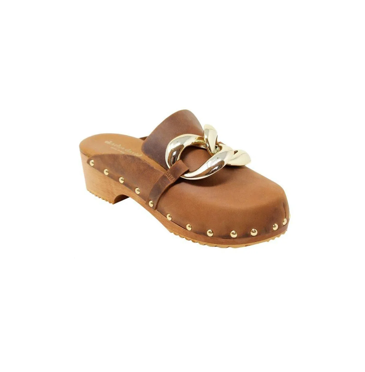 Siena Studded Round-Toe Clog Mule by Charles David