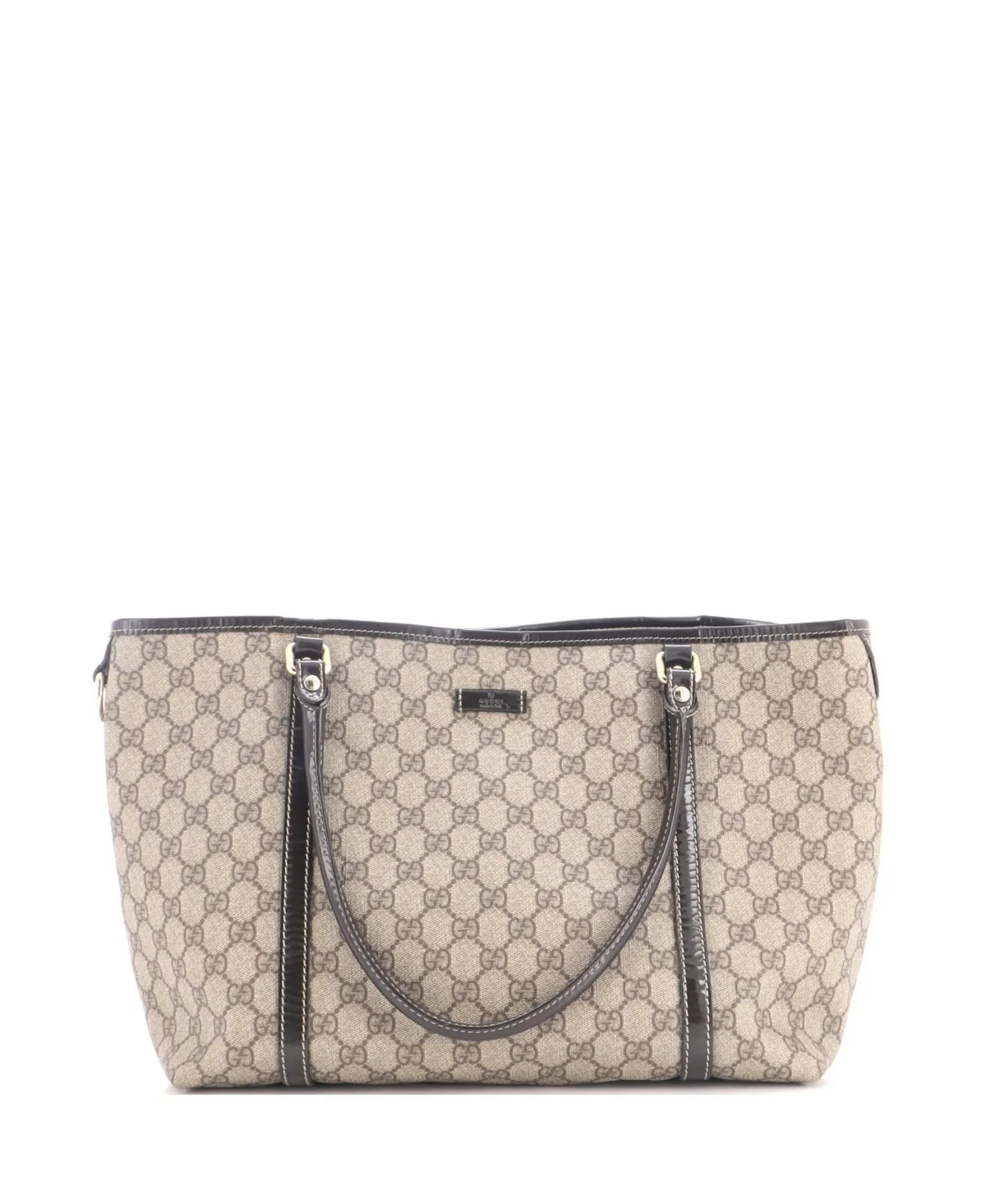 Pre-Owned Gucci Medium Joy Tote GG Coated Canvas with Leather by Gucci