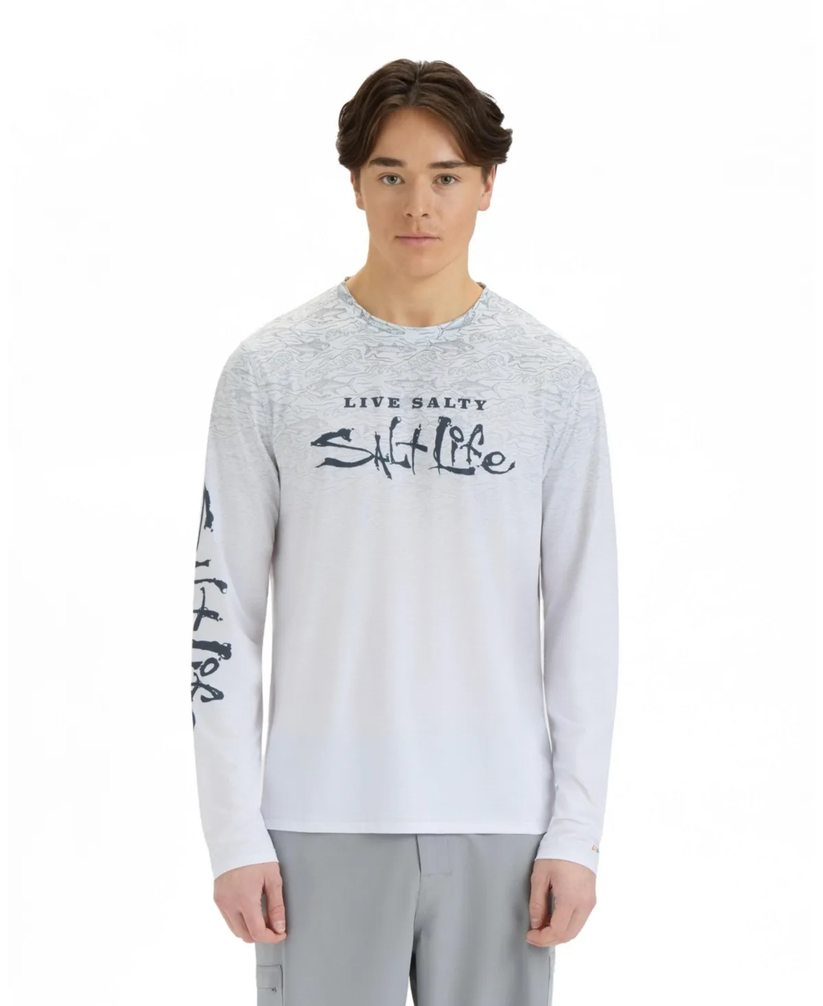 Current and Catch Fade Perforated Tee by Salt Life