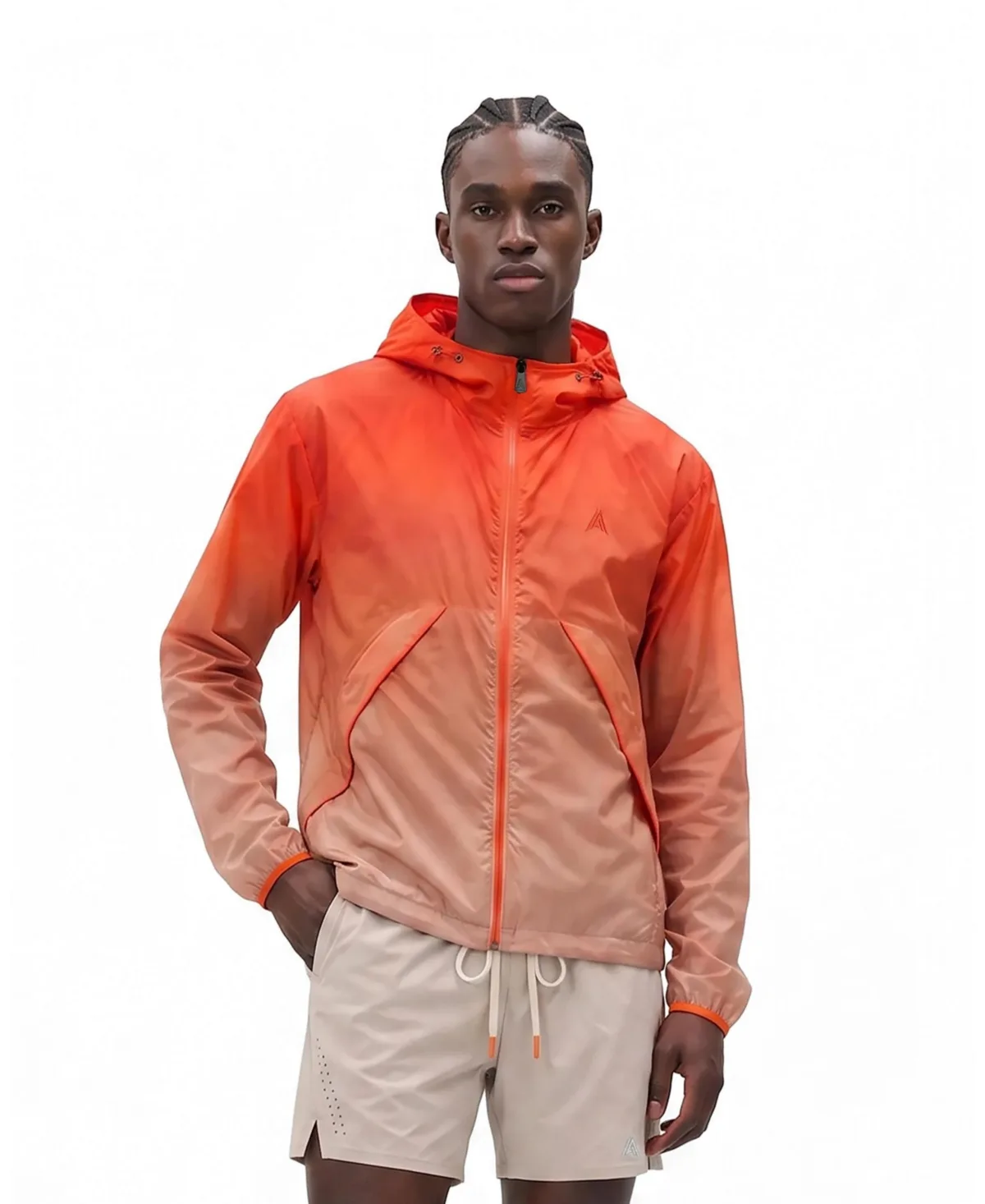 Corniet Hooded Lightweight Water-Resistant Windbreaker by Alpenhaus