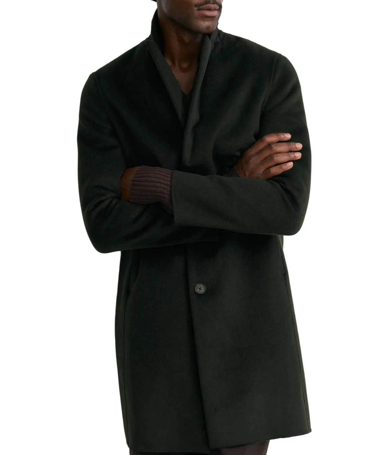 Townsend Quilted Rib-Knit Funnel-Neck Jacket