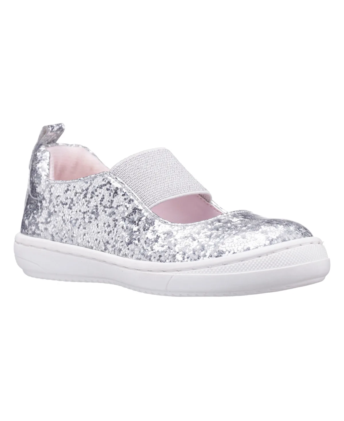 Adey Silver Coated Glitter Mary Jane by Nina