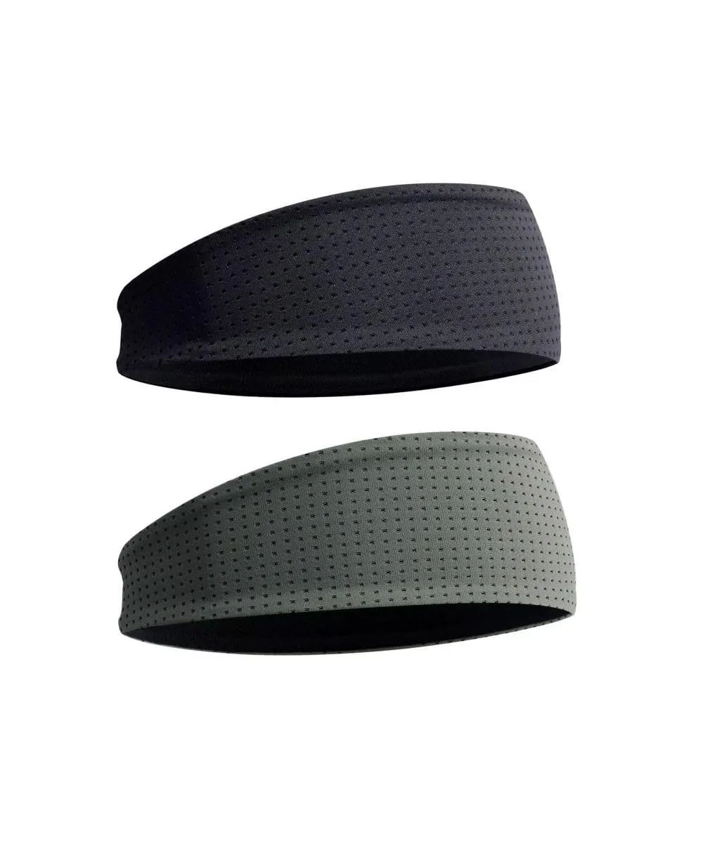 Reversible Stretchy Sports Headbands, 2-Pack by Furlihong