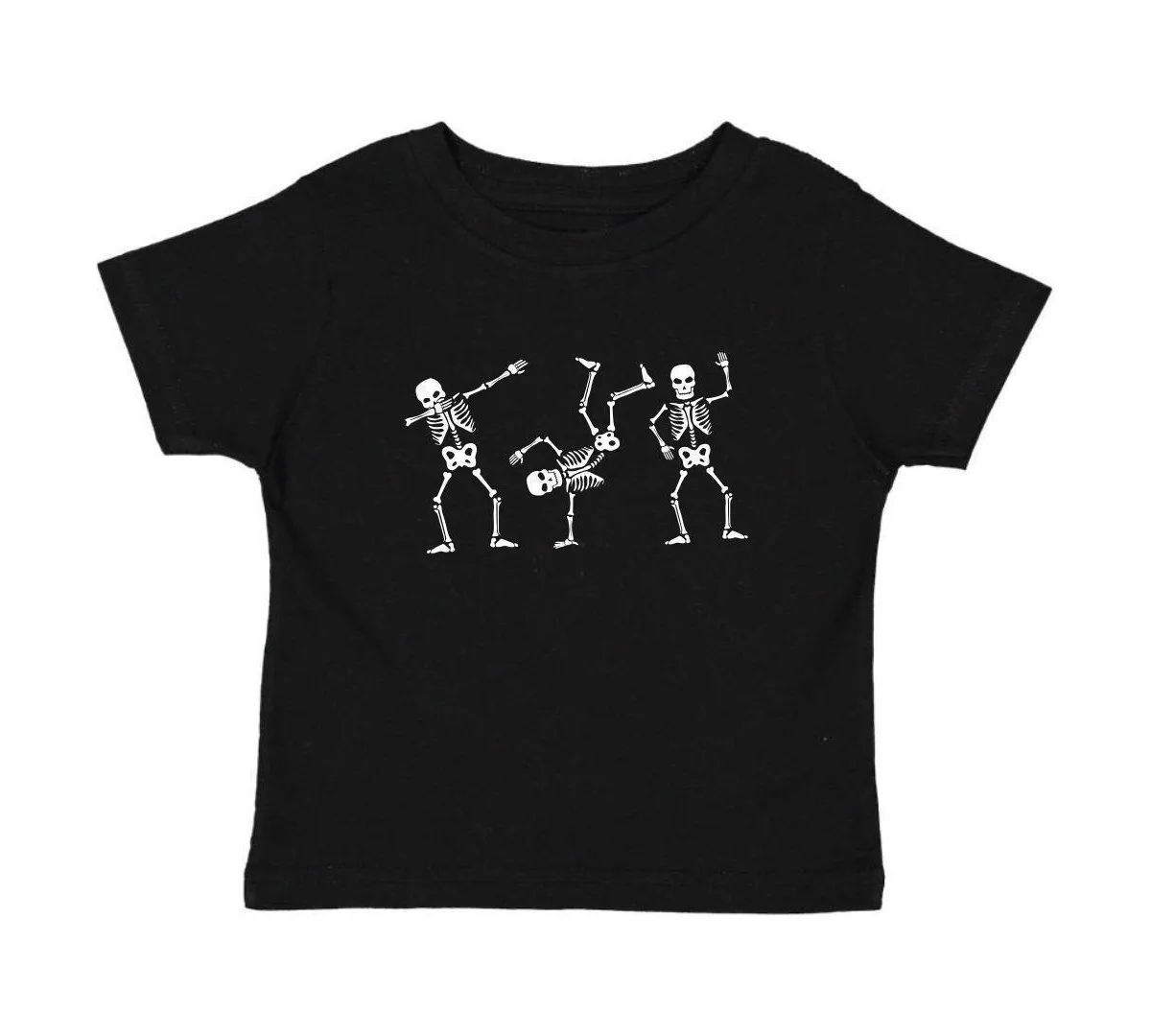 Glow in the Dark Silly Skelly Halloween Short Sleeve T-Shirt by Sweet Wink
