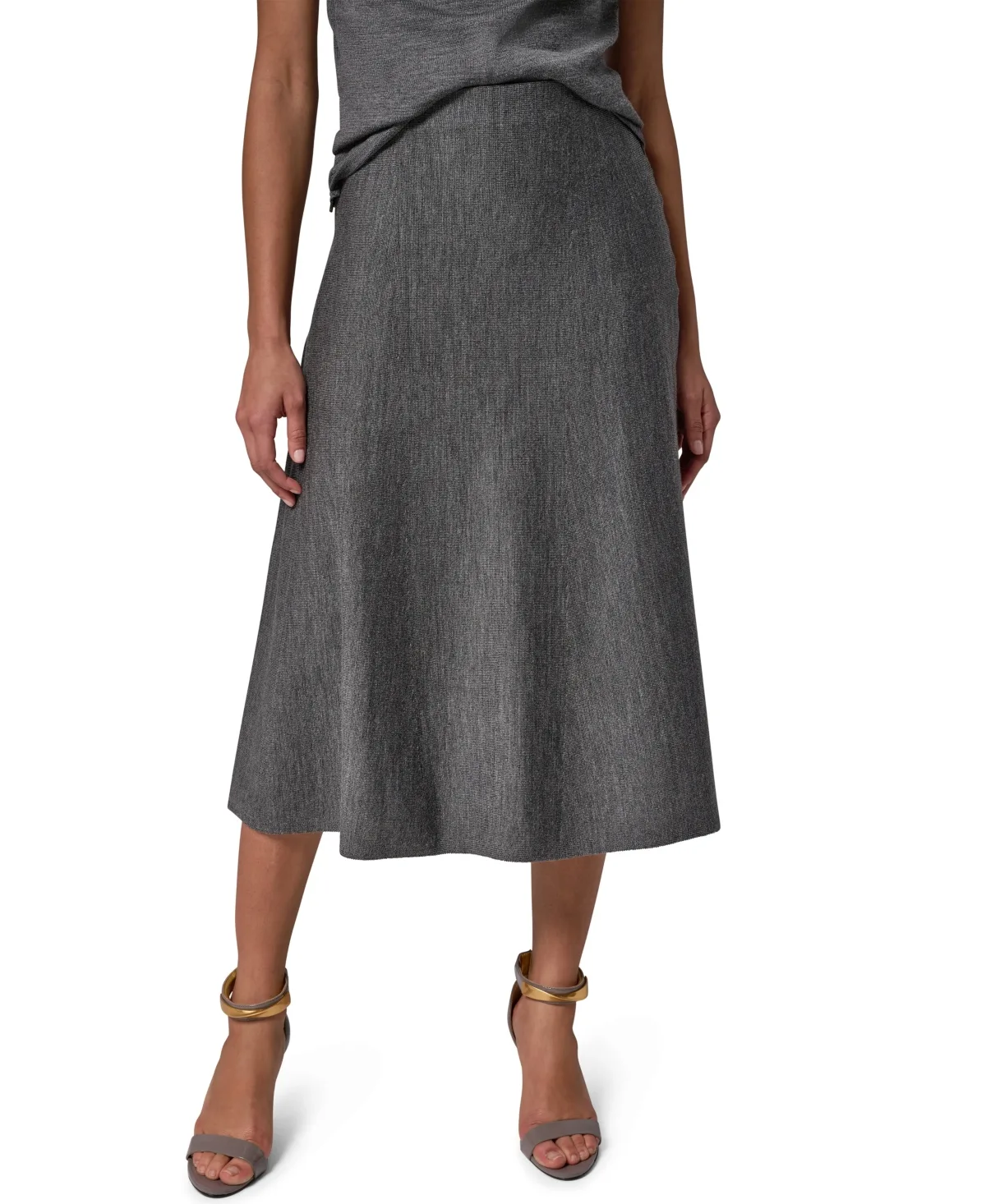 A-Line Midi Pull-On Skirt