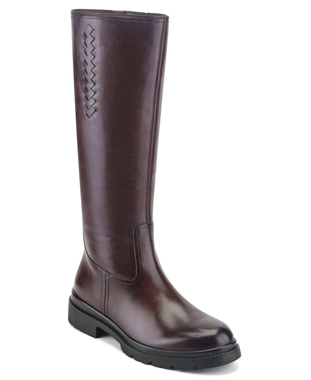 Petulla Wide Calf Knee High Block Heel Riding Boots