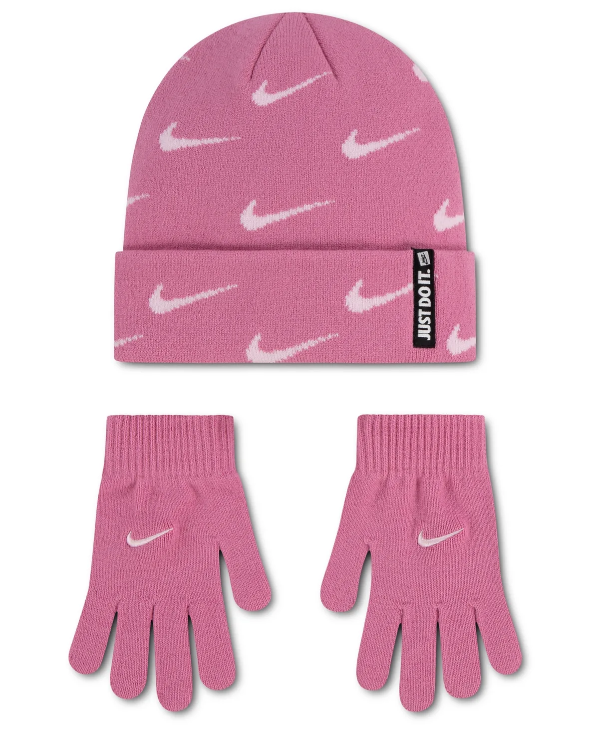 2-Piece Swoosh Repeat Beanie and Gloves Set by Nike