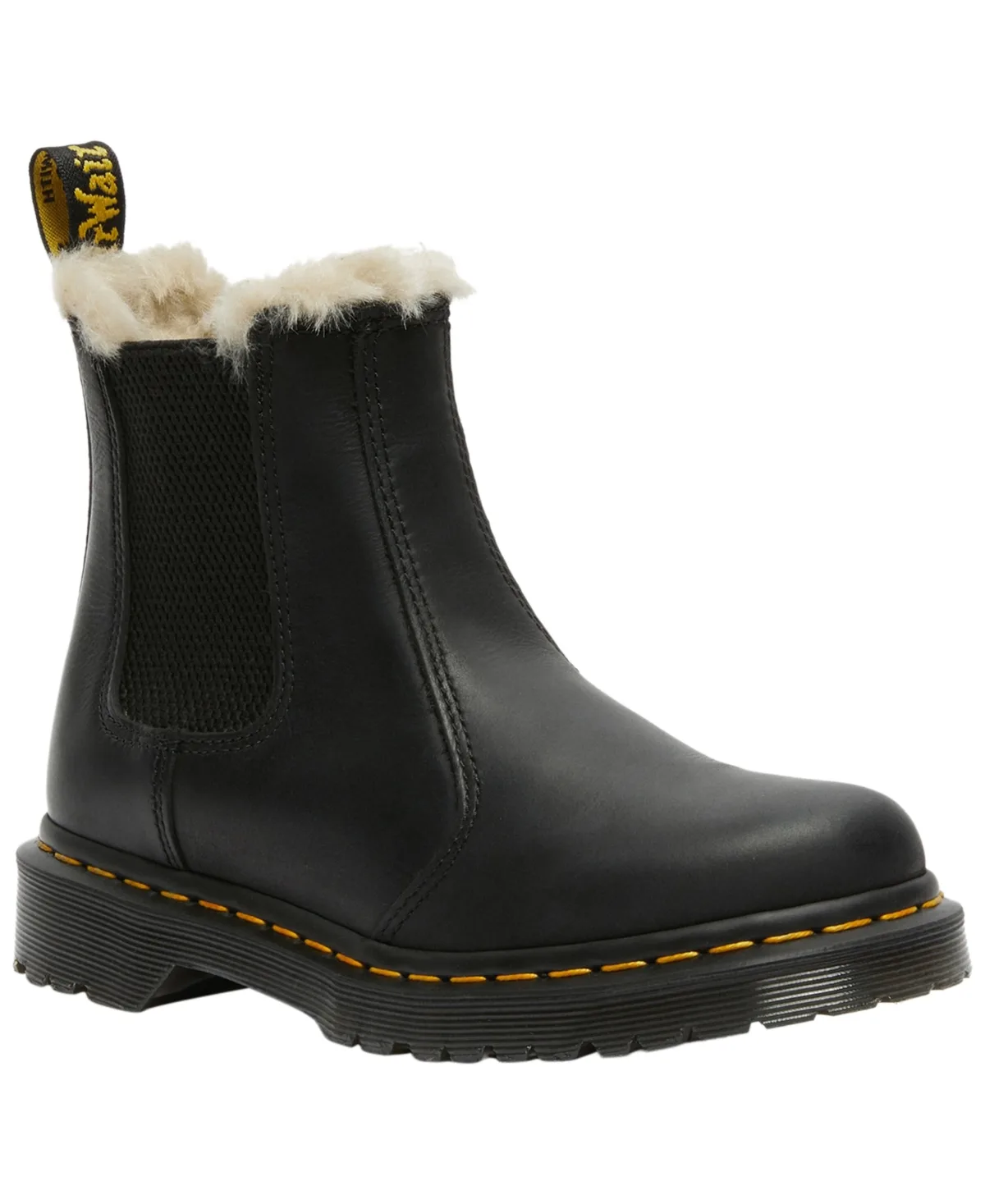 2976 Leonore Wyoming Leather Pull-On Chelsea Booties by Dr. Martens