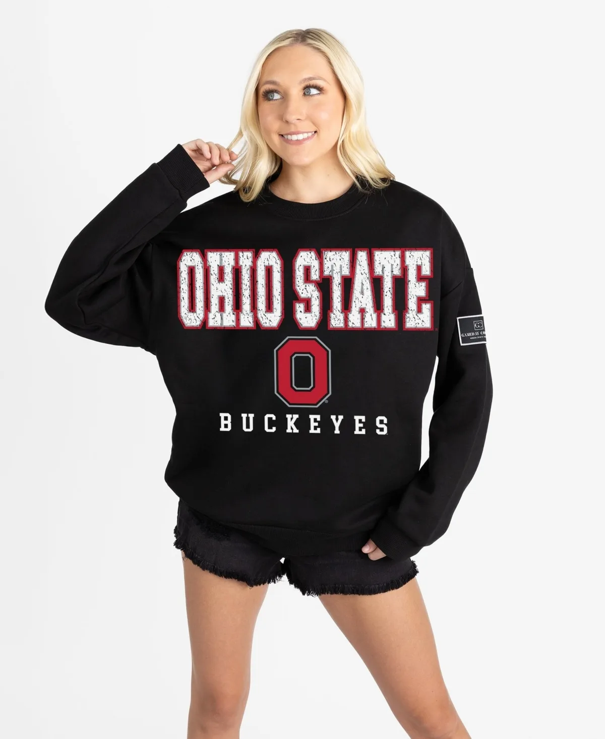 Ohio State Buckeyes Level Up Oversized Sweatshirt by Gameday Couture