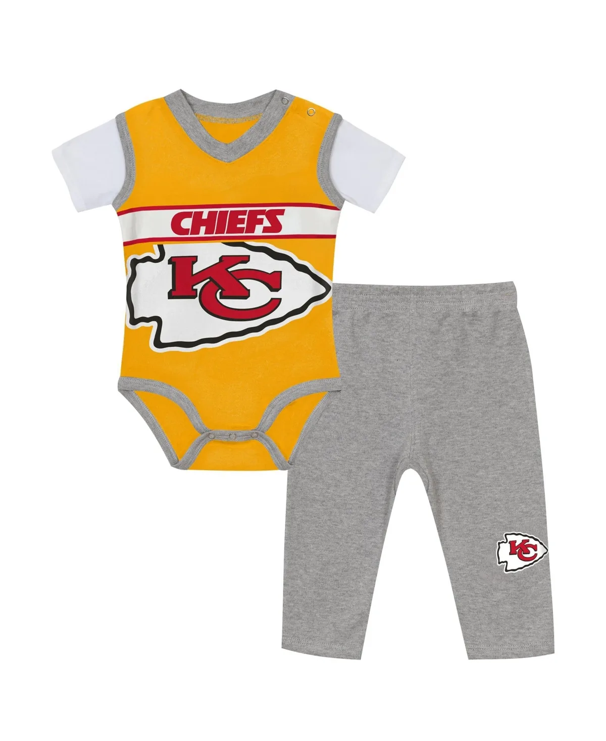 Kansas City Chiefs Short-Sleeve Bodysuit and Pants, 2-Piece Set by Outerstuff