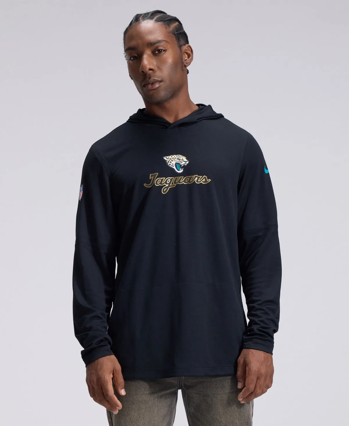 Jacksonville Jaguars 2026 Rivalries Collection Sideline Lightweight Hooded Long Sleeve Sweatshirt by Nike
